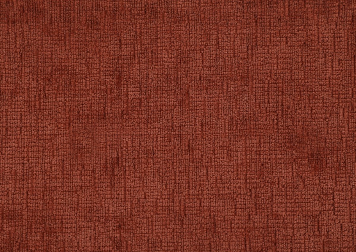 Fauteuil relax pivotant en velours chiné terracotta LISON - DécoInParis