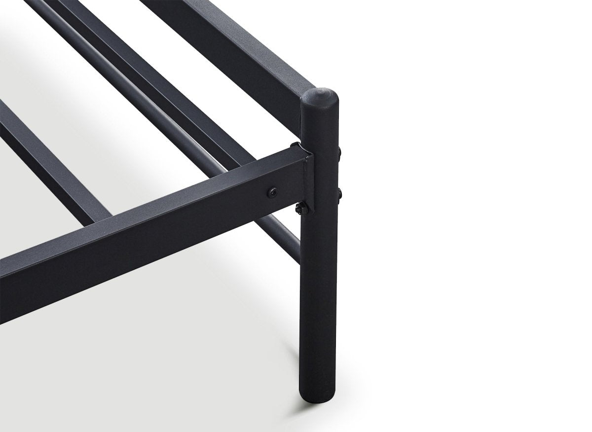 Lit double en métal noir GASTON 160x200 cm - DécoInParis