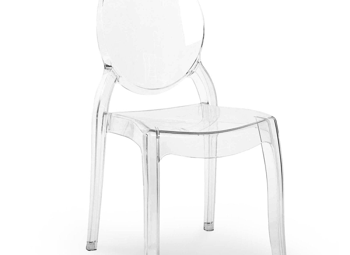 Lot de 4 chaises design en plexi transparent TOLGA - DécoInParis