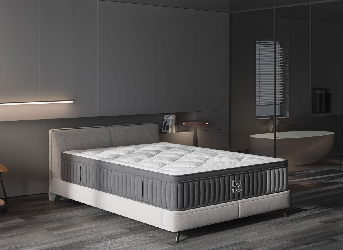 Matelas hybride ressorts ensachés 160 x 200 cm épaisseur 30 cm ASTRO - DécoInParis