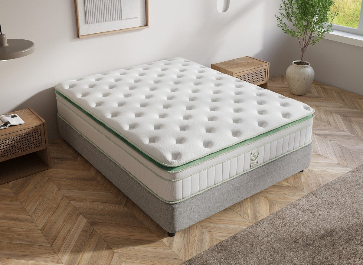 Matelas hybride ressorts ensachés 160 x 200 cm épaisseur 34 cm OSCAR - DécoInParis