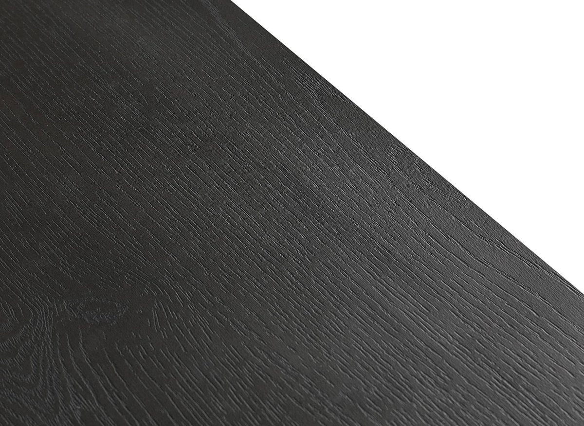 Meuble TV avec 2 tiroirs et 1 porte en bois et métal noir DARYL - DécoInParis