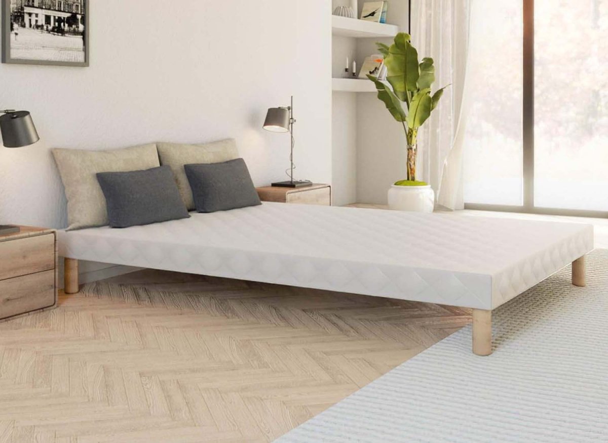 Sommier tapissier 160 X 200 cm + 4 pieds - DécoInParis