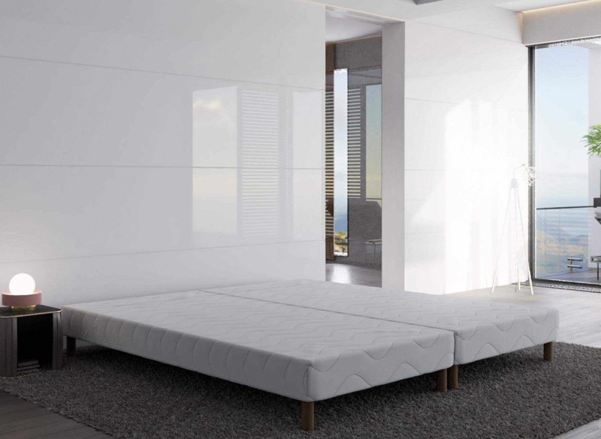 Sommier tapissier 180 X 200 cm + 8 pieds (2x 90x200cm) - DécoInParis