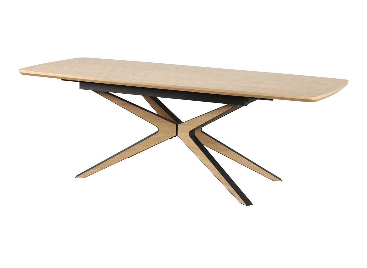 Table à manger extensible effet bois 6 - 10 personnes OXANE - DécoInParis