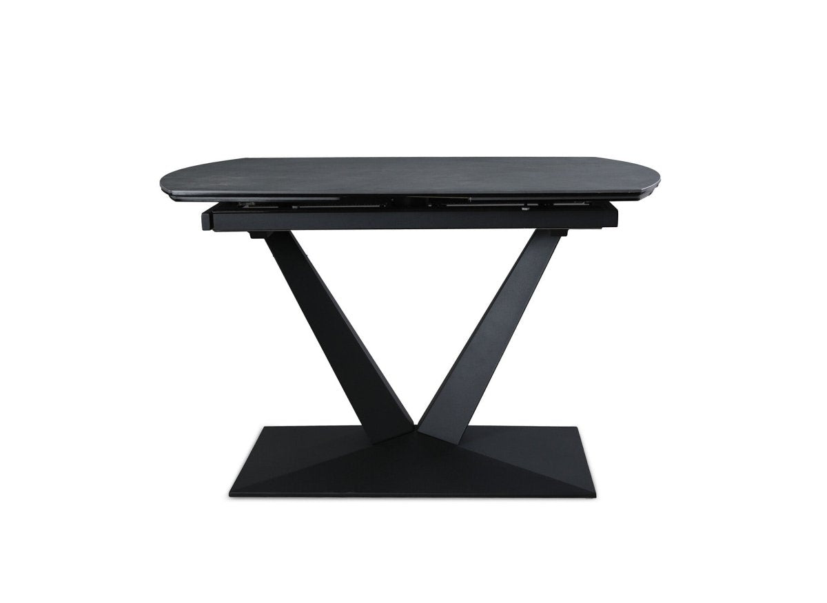 Table à manger extensible en céramique noire 6 - 8 personnes ELIAD - DécoInParis