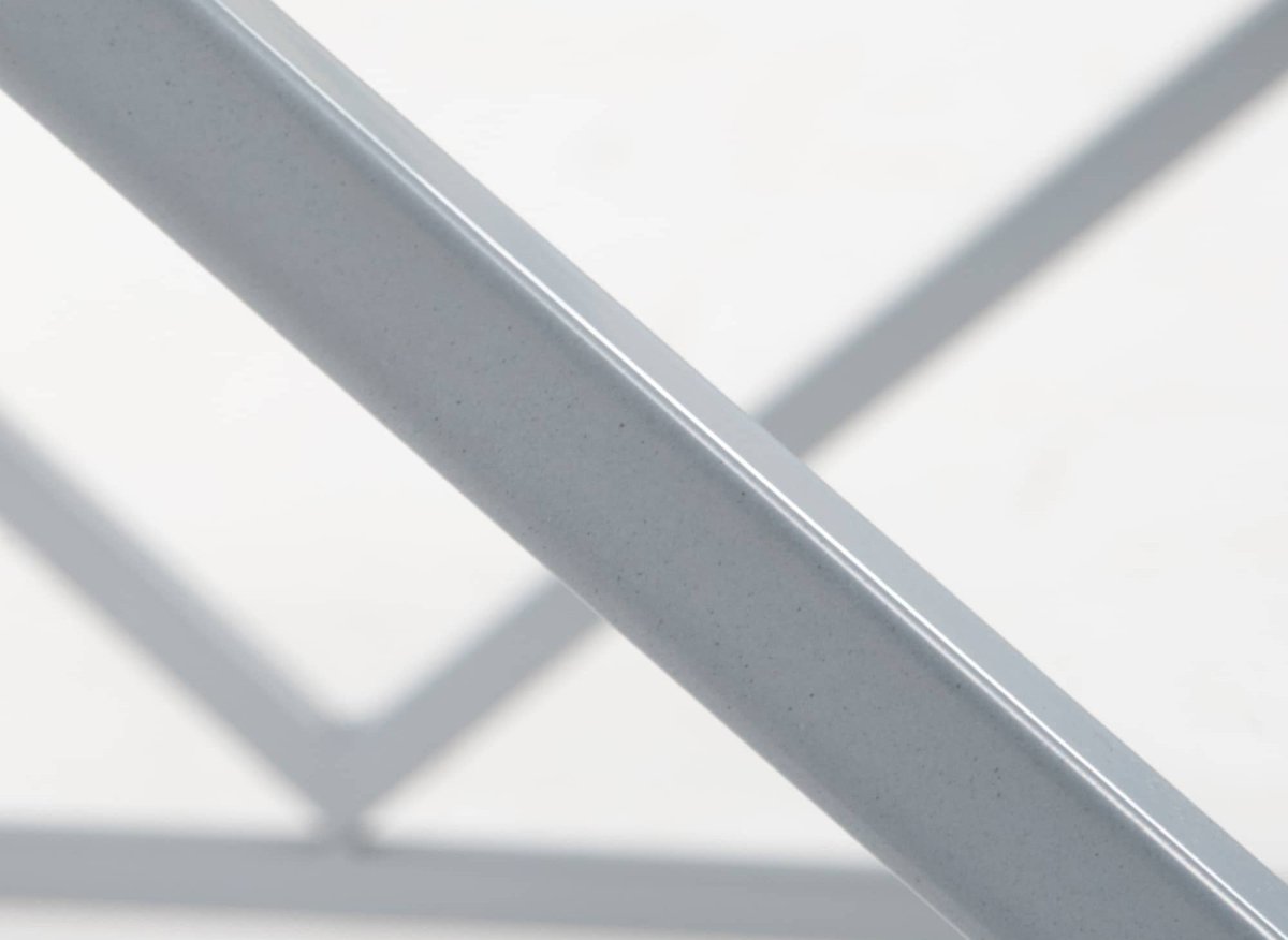 Table basse design en verre et métal rectangulaire ELIO - DécoInParis