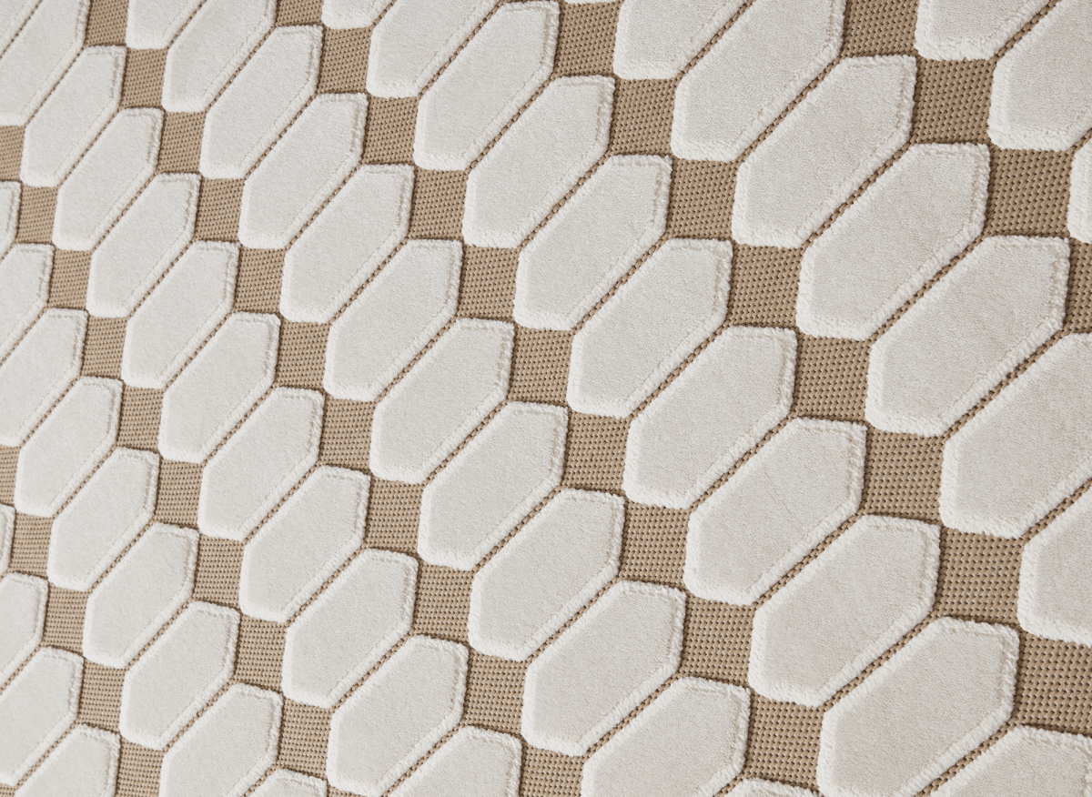 Tapis beige à motifs hexagonal 200 x 290 cm KELVYN - DécoInParis