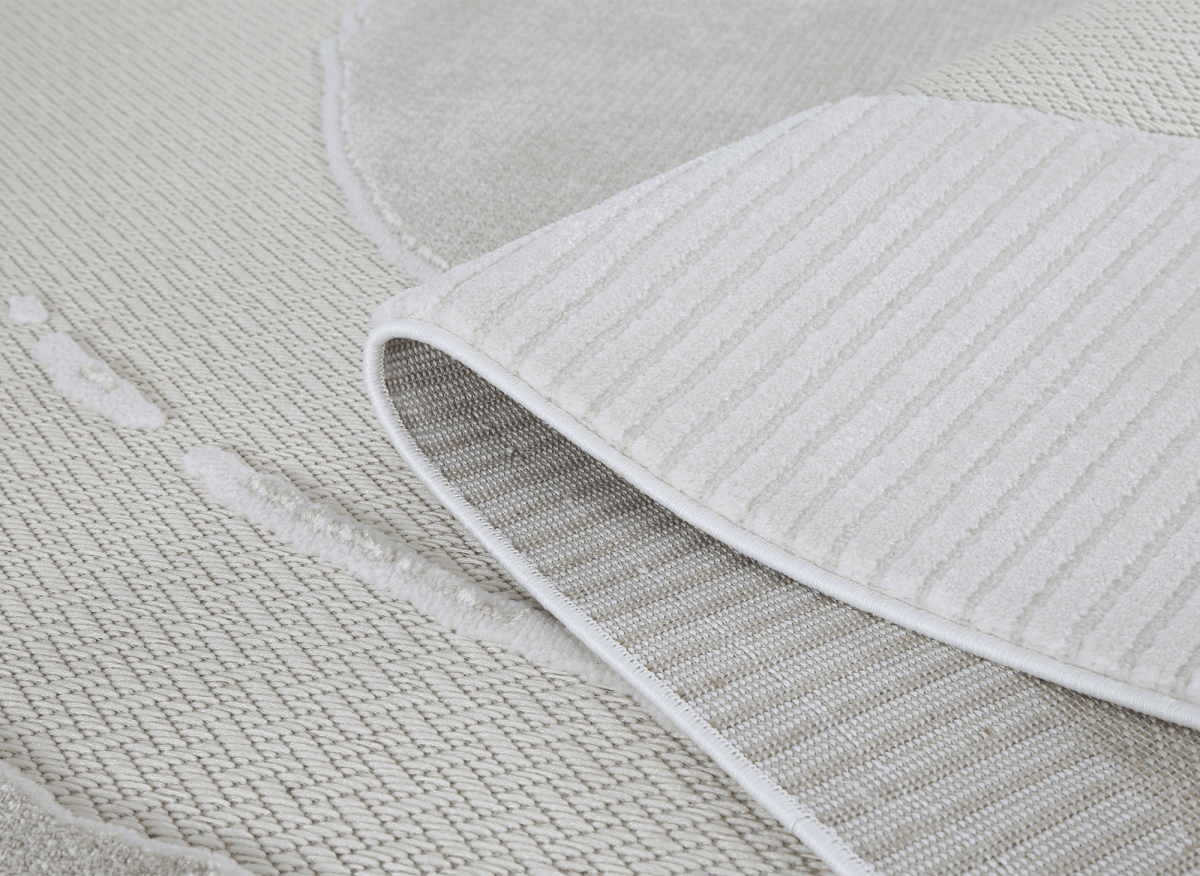 Tapis gris à motif circulaire 200 x 290 cm SYDNEY - DécoInParis