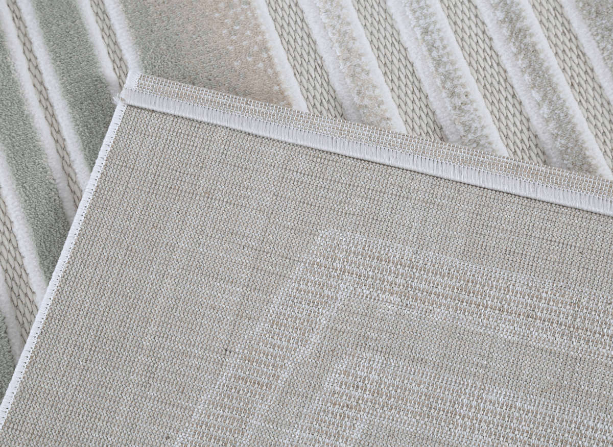 Tapis gris à motifs de lignes 200 x 290 cm PERTONA - DécoInParis