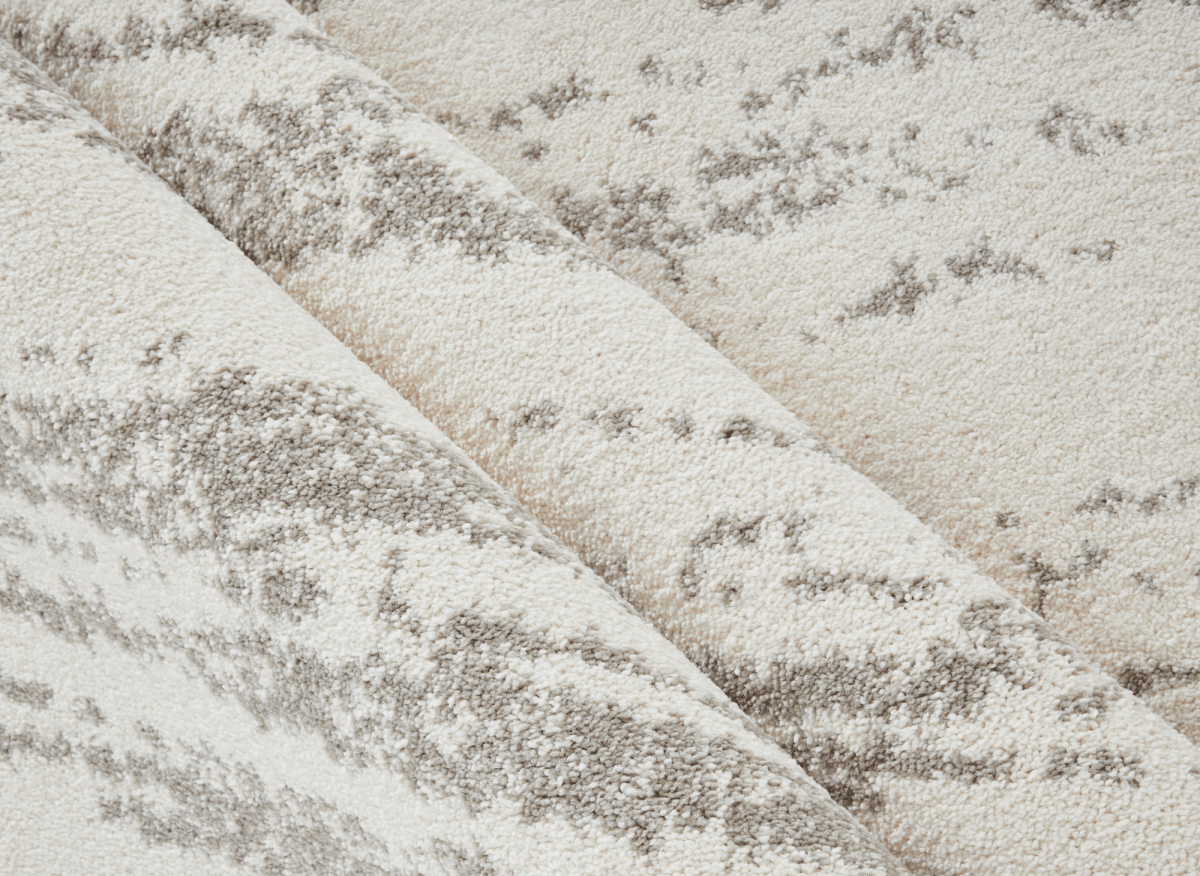 Tapis strié beige et gris 200 x 290 cm NOEA - DécoInParis