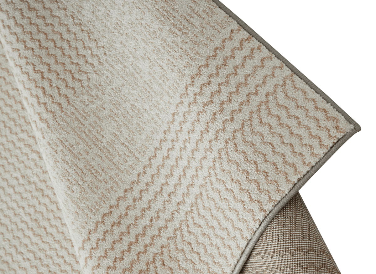 Tapis texturé beige foncé 200 x 290 cm KAIA - DécoInParis