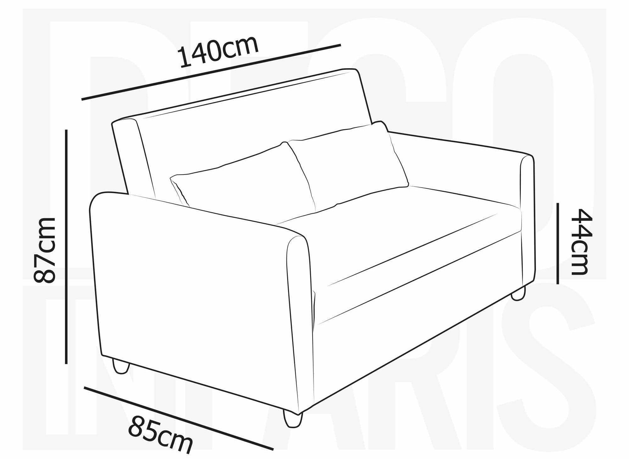 Canapé convertible scandinave en tissu gris KALAYA