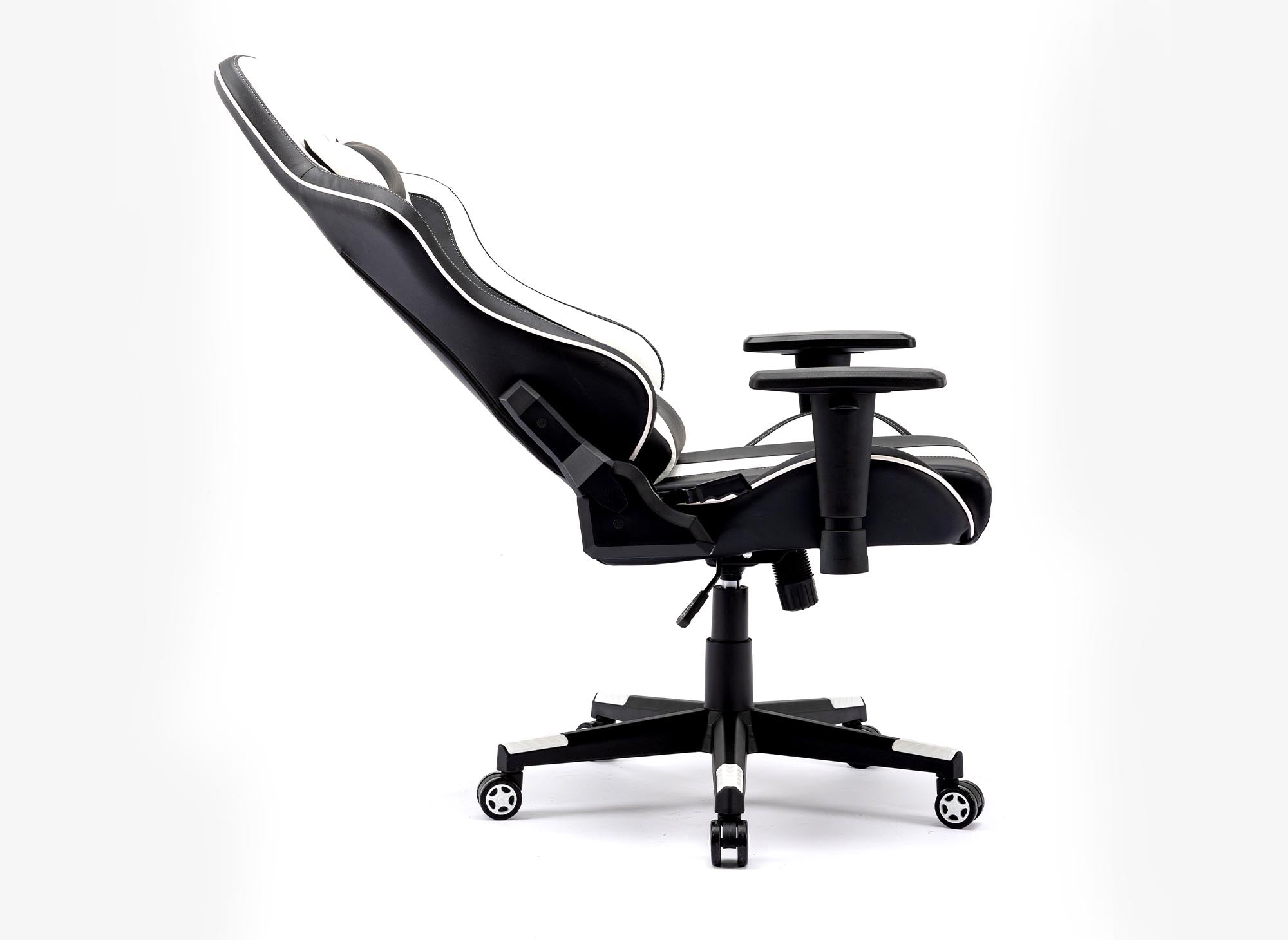 Fauteuil de bureau gaming en simili cuir noir et blanc SOUL