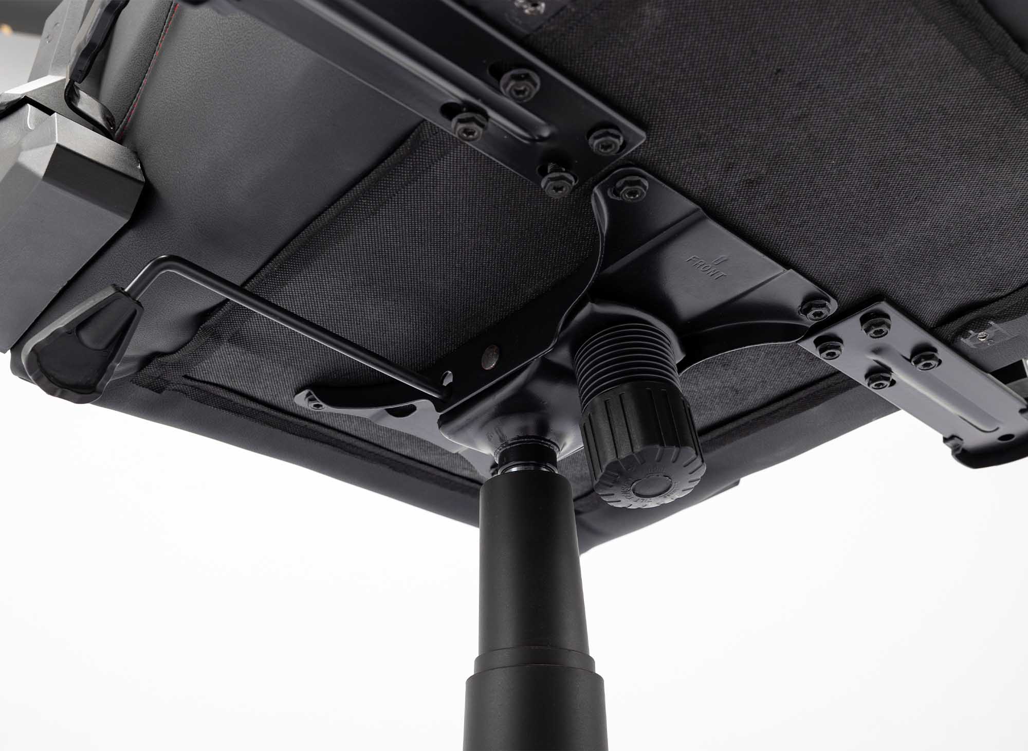 Fauteuil de bureau gaming en simili cuir noir et rouge EVALD