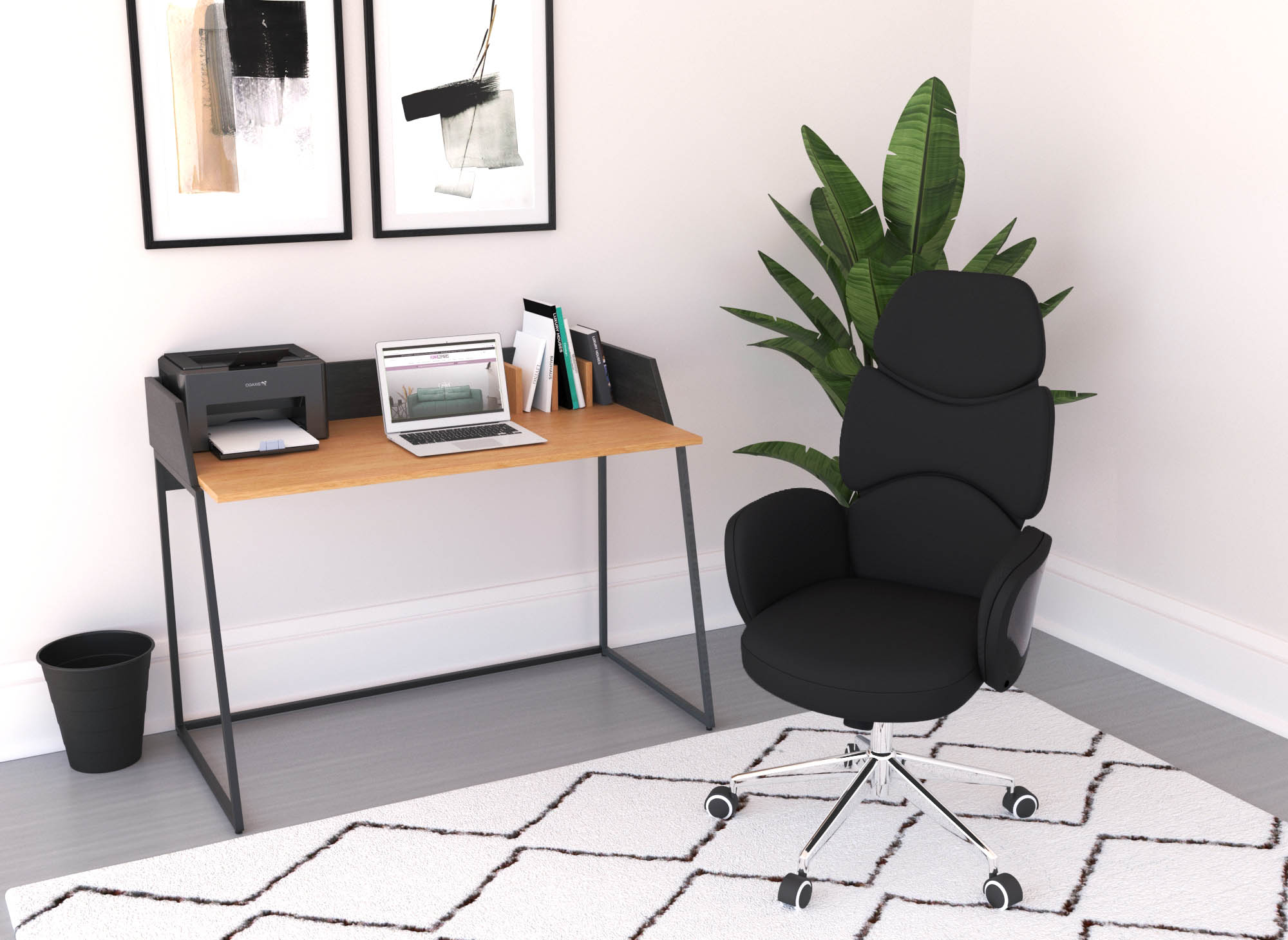 Fauteuil de bureau noir ALFA