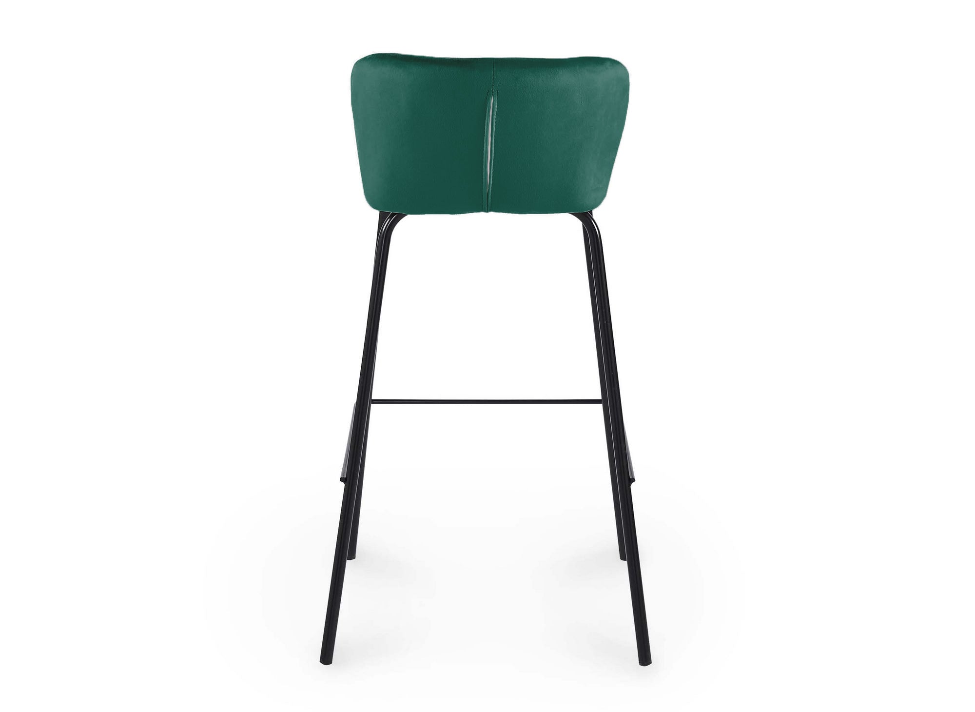 Lot de 2 tabourets de bar design en velours vert BOSCO