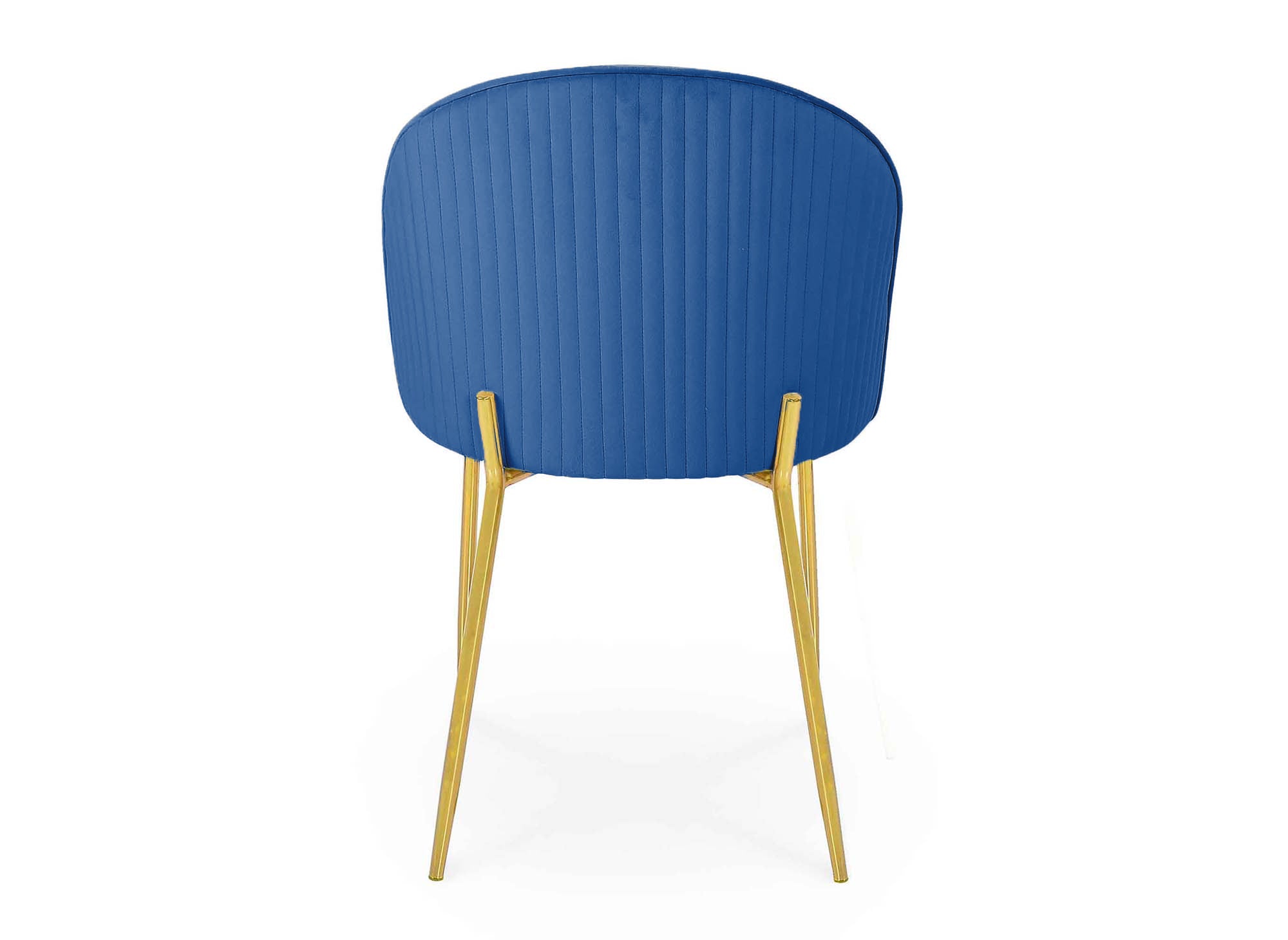 Lot de 2 chaises design en velours bleu ARABEL