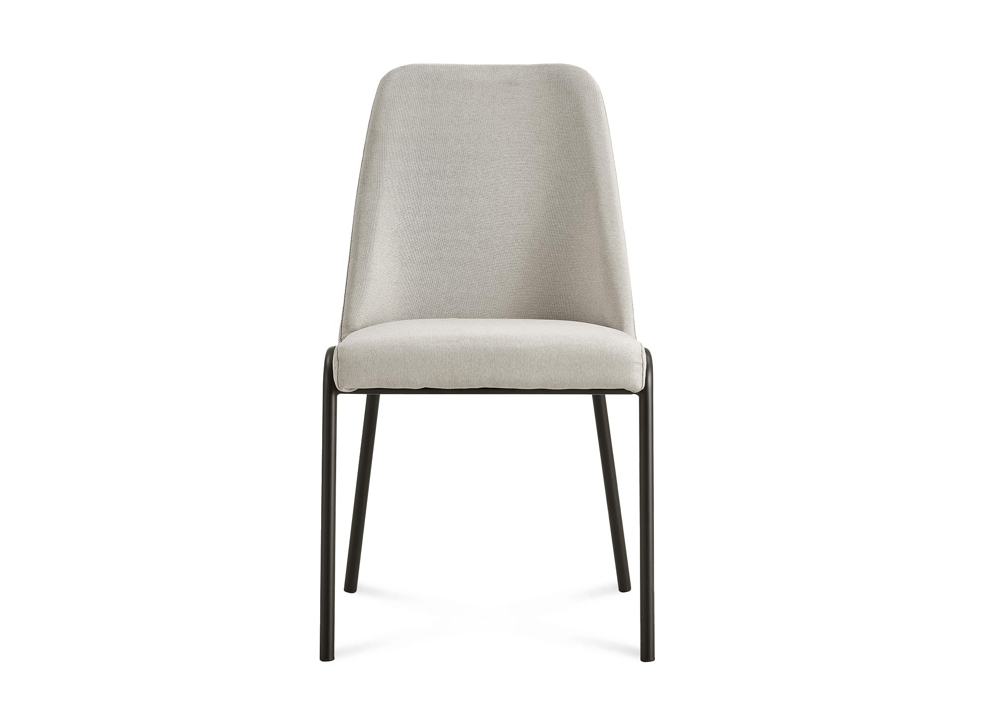 Lot de 2 chaises en tissu beige APRIL