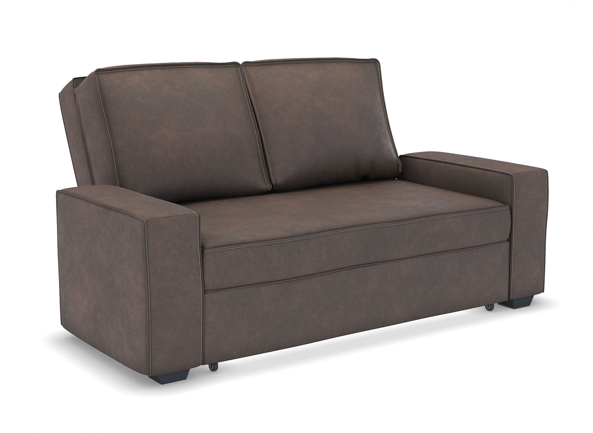 Canapé 3 places convertible marron JAMES