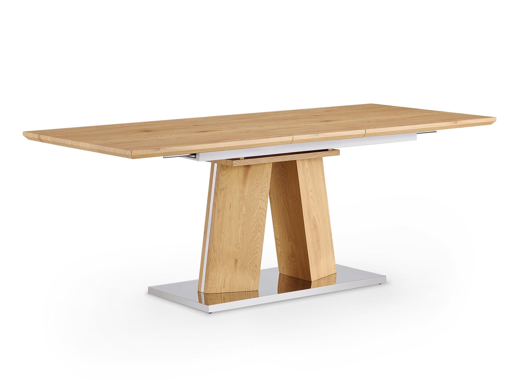Table à manger rectangulaire en bois extensible 8 personnes YANNA