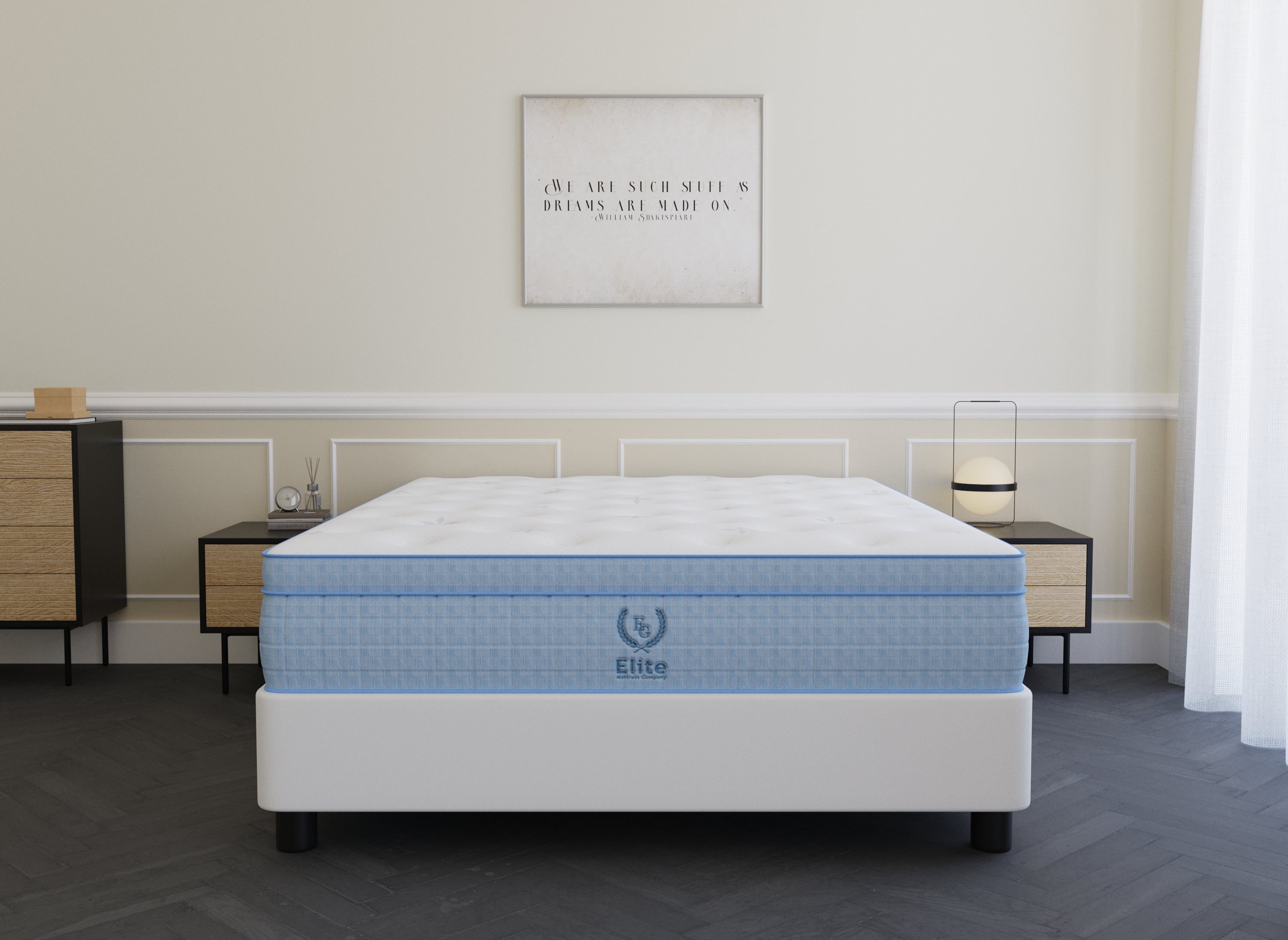Matelas hybride ressorts ensachés 180 x 200 cm épaisseur 30 cm RAFAEL