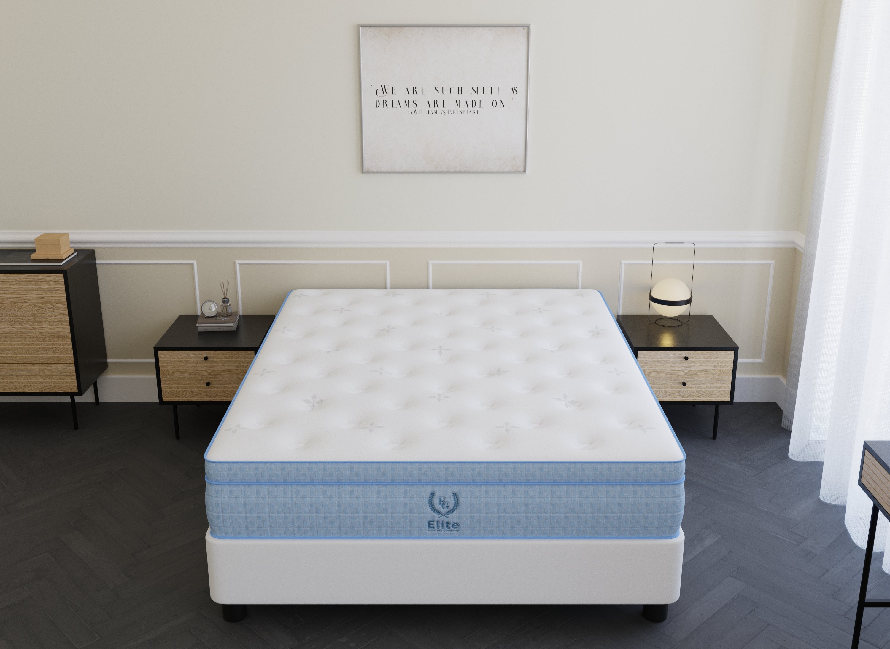 Matelas hybride ressorts ensachés 160 x 200 cm épaisseur 30 cm RAFAEL