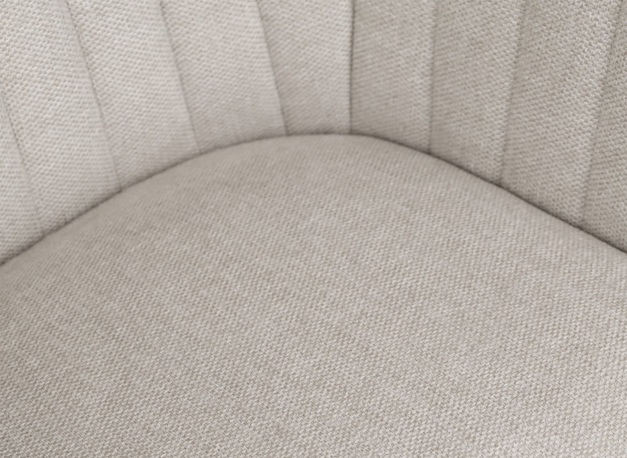 Lot de 2 chaises pivotantes en tissu beige MARLEY