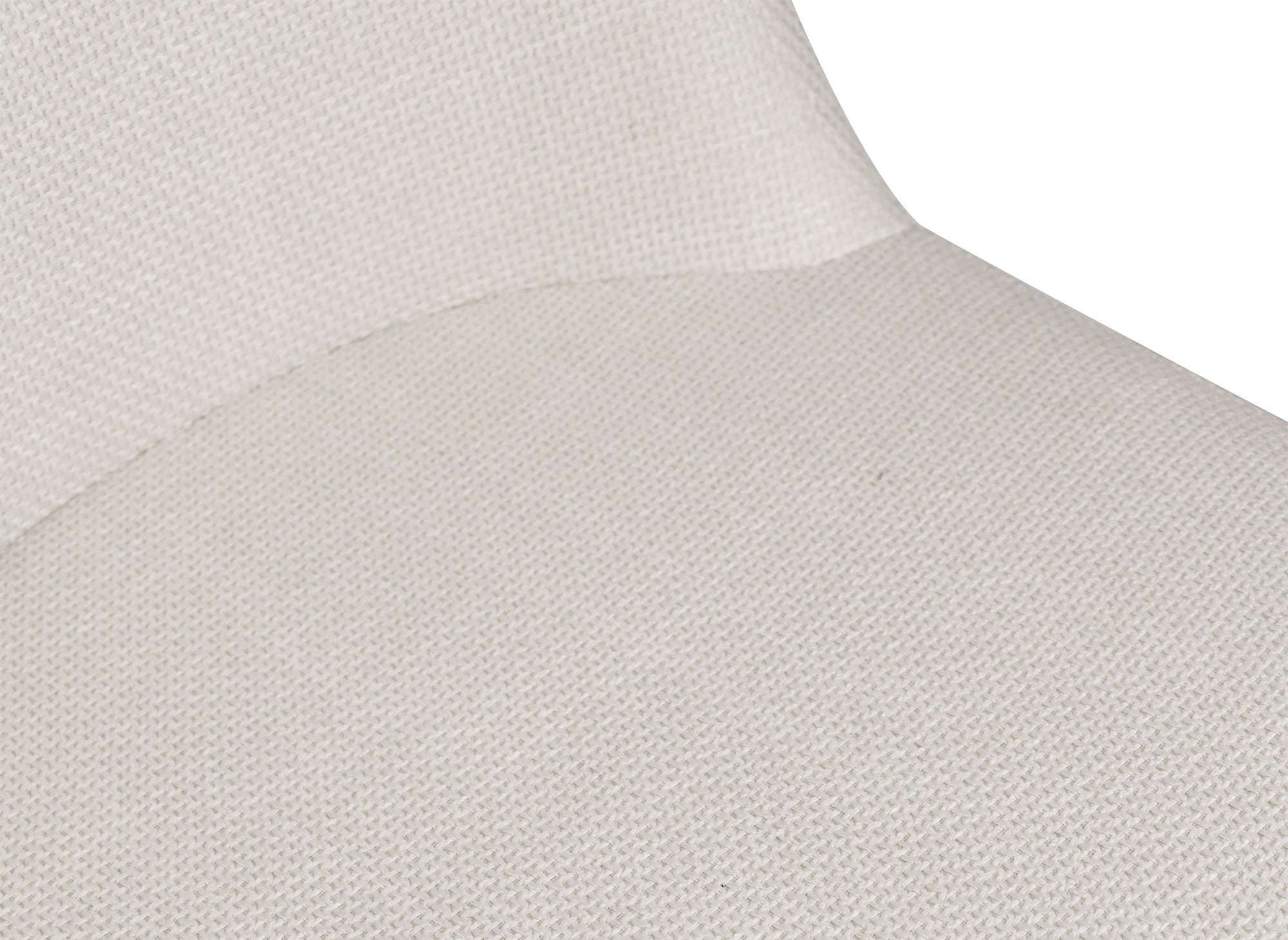 Lot de 2 chaises de repas en tissu lin beige KINSEY