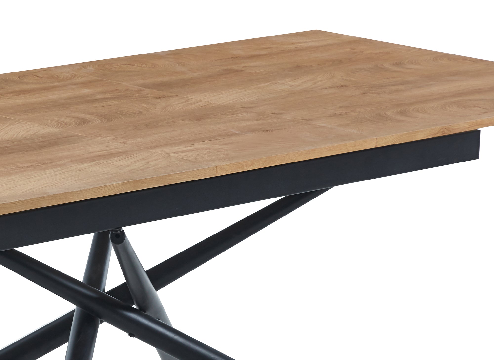 Table à manger rectangulaire à rallonge couleur chêne foncé ZORO