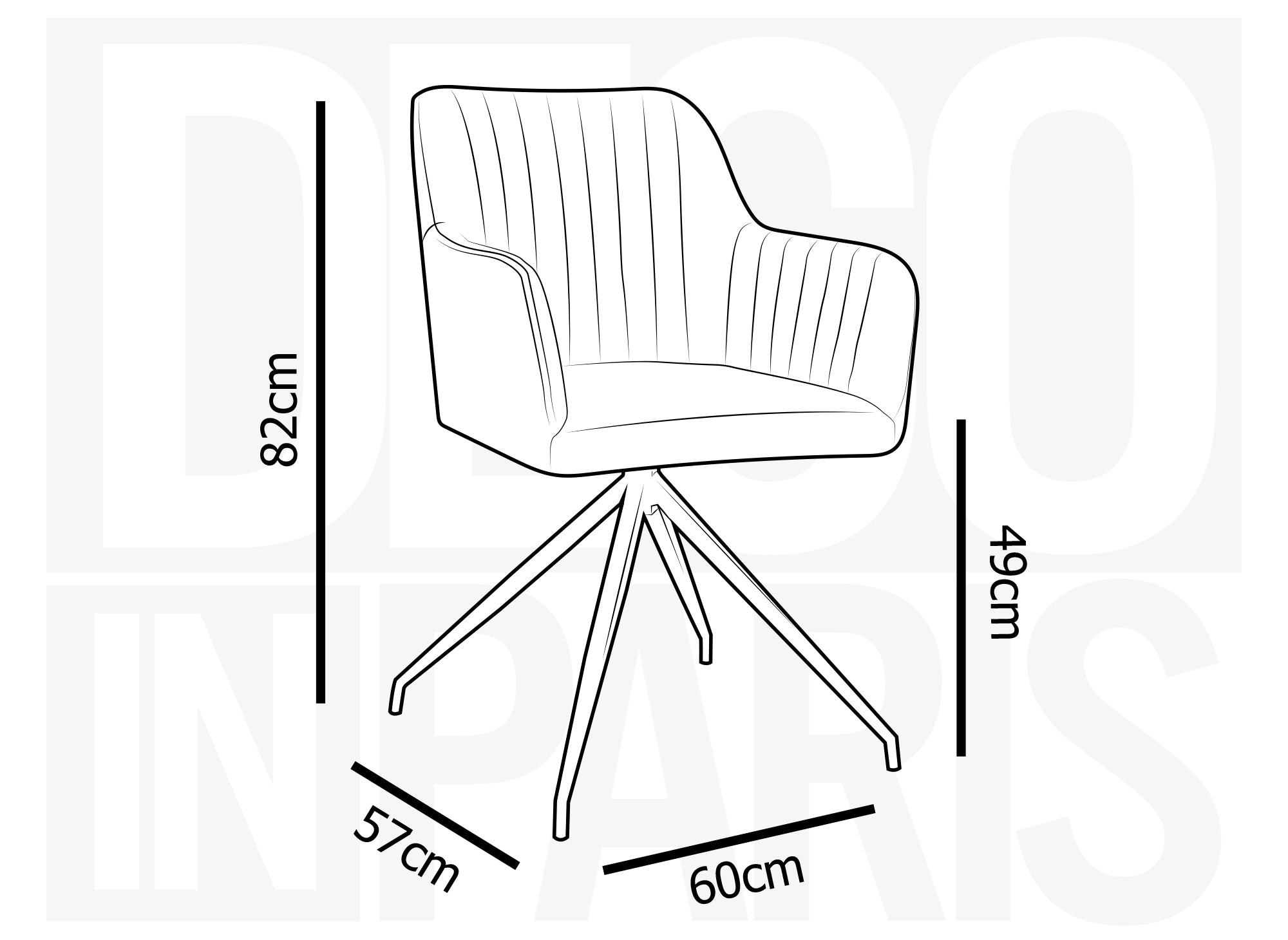Lot de 2 chaises en velours vert pieds en métal noir RATUS