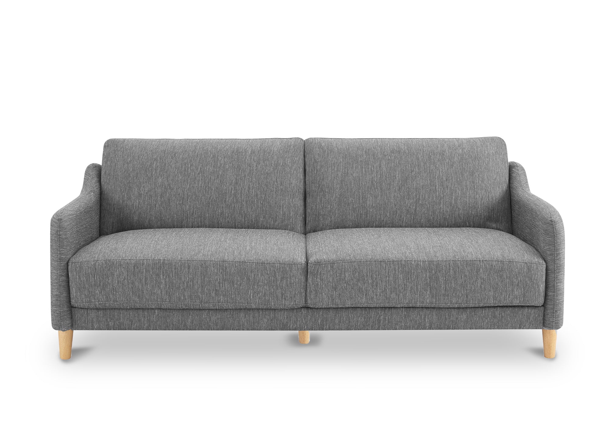 Canapé clic clac 3 places en tissu gris foncé MARLON