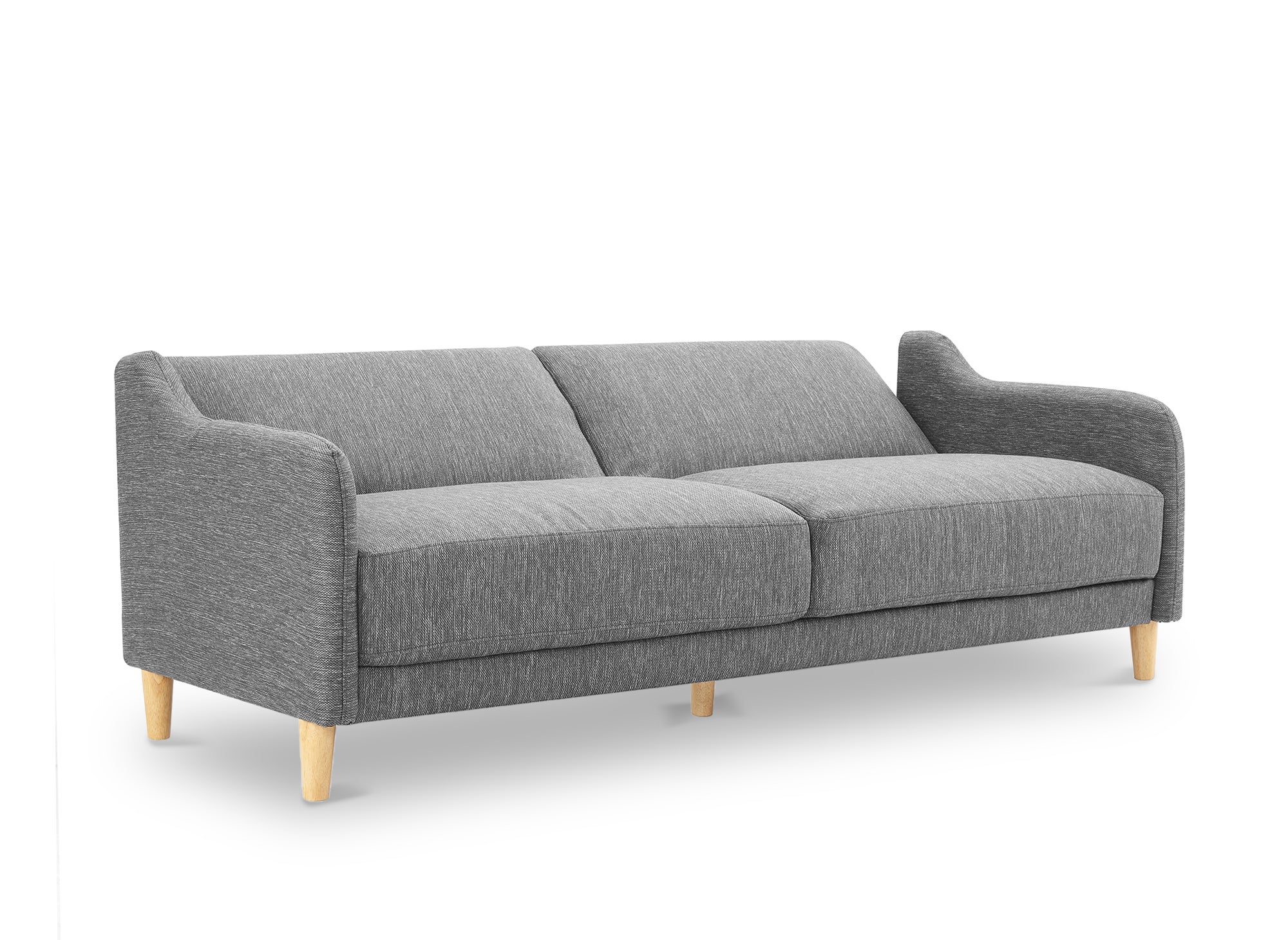 Canapé clic clac 3 places en tissu gris foncé MARLON