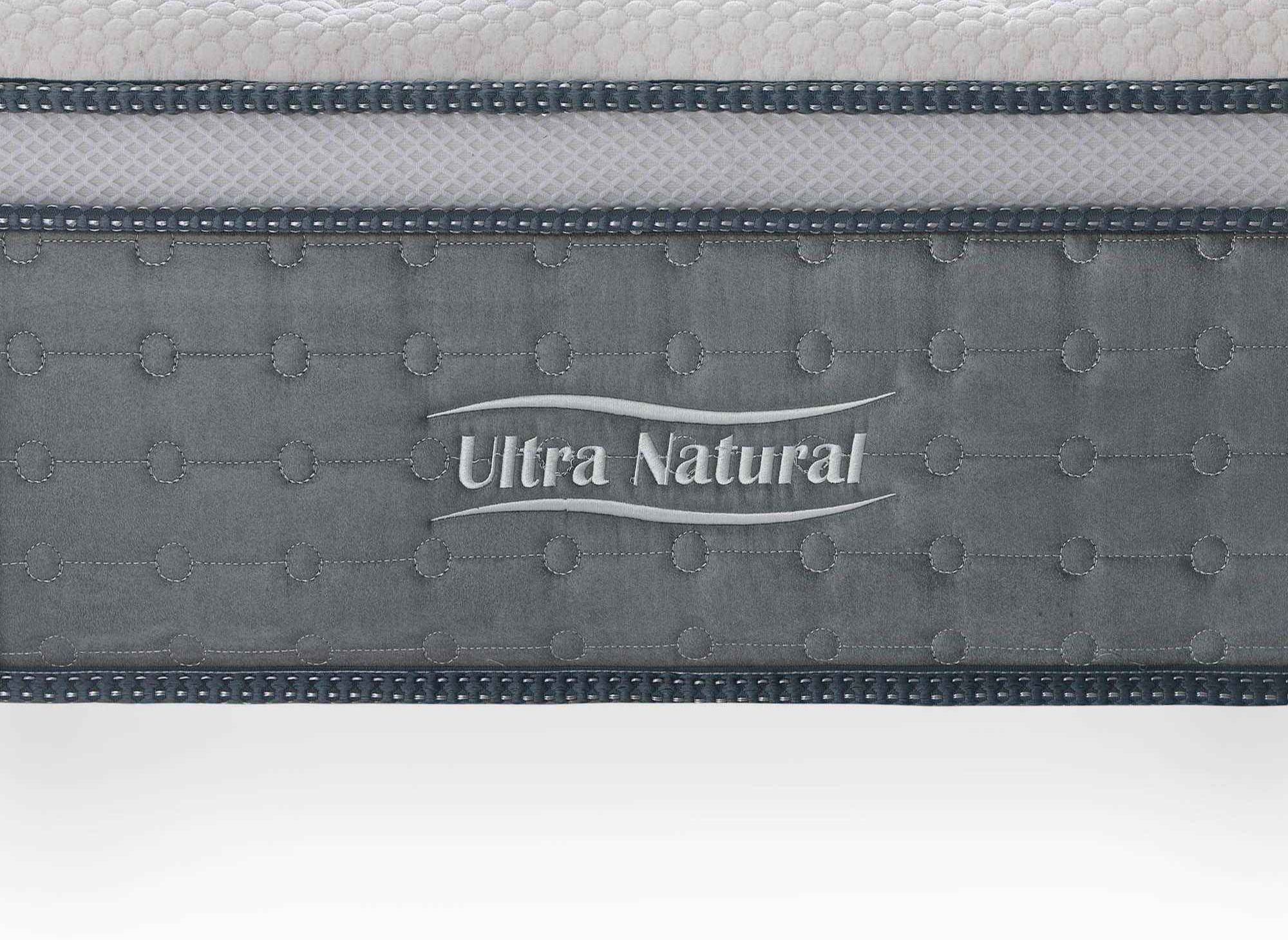 Materasso ibrido NATURAL 160 x 200 cm molle insacchettate e seta spessore 29 cm