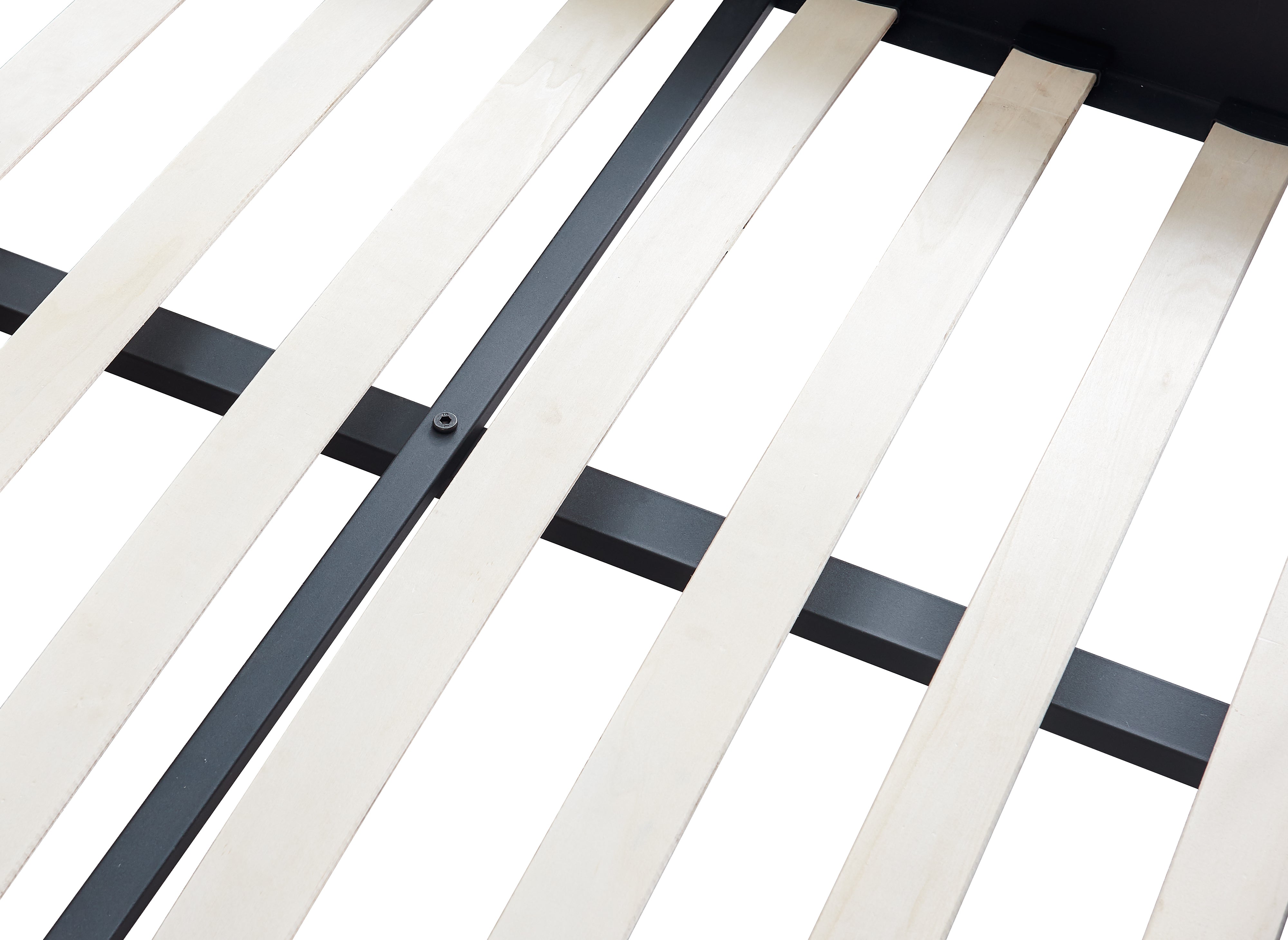 Letto singolo KADY in metallo nero 90 x 190 cm