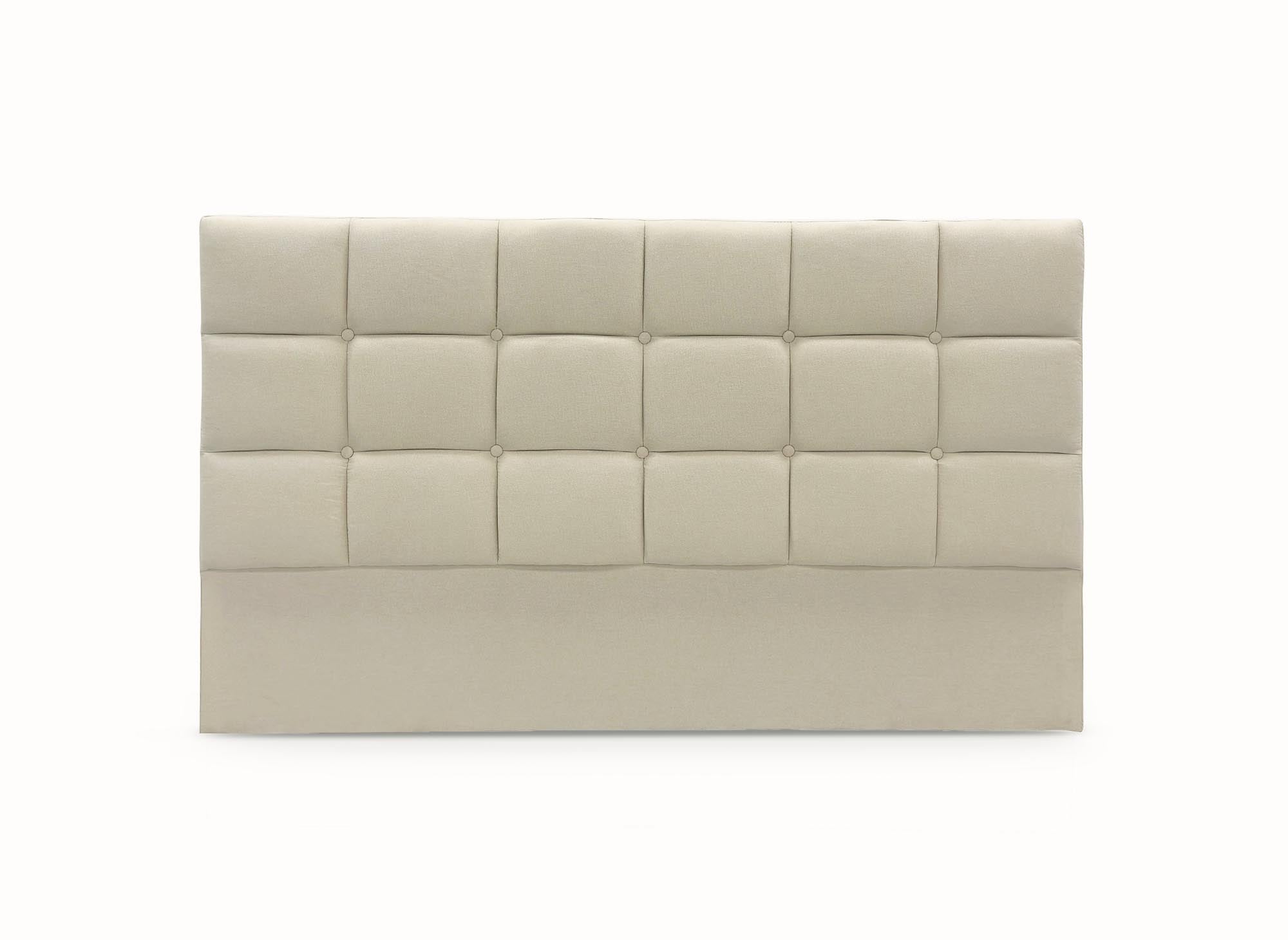 Tête de lit en tissu beige design 140 cm ALVERA