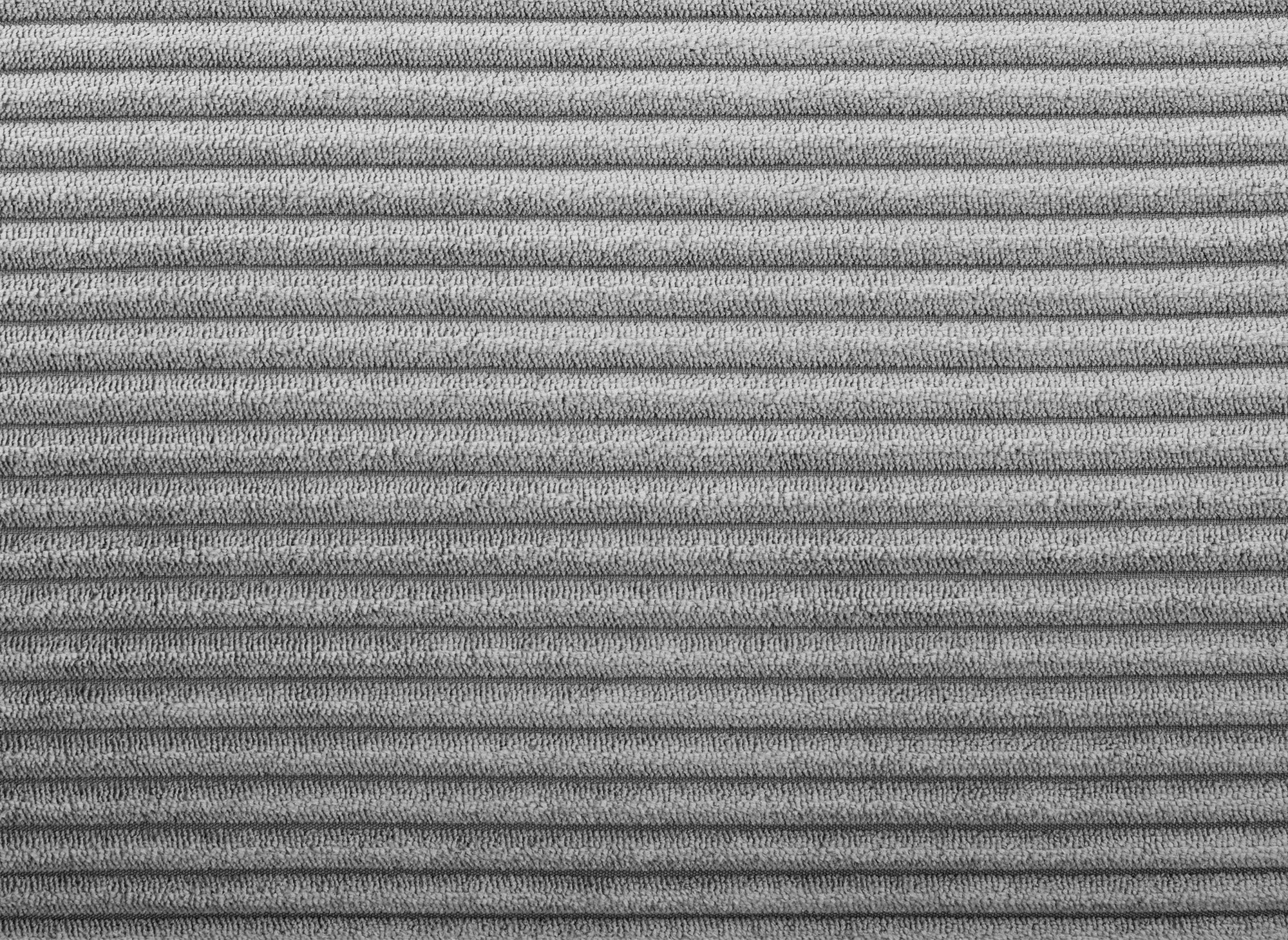 Divano 3 posti in velluto a coste grigio ANDREA