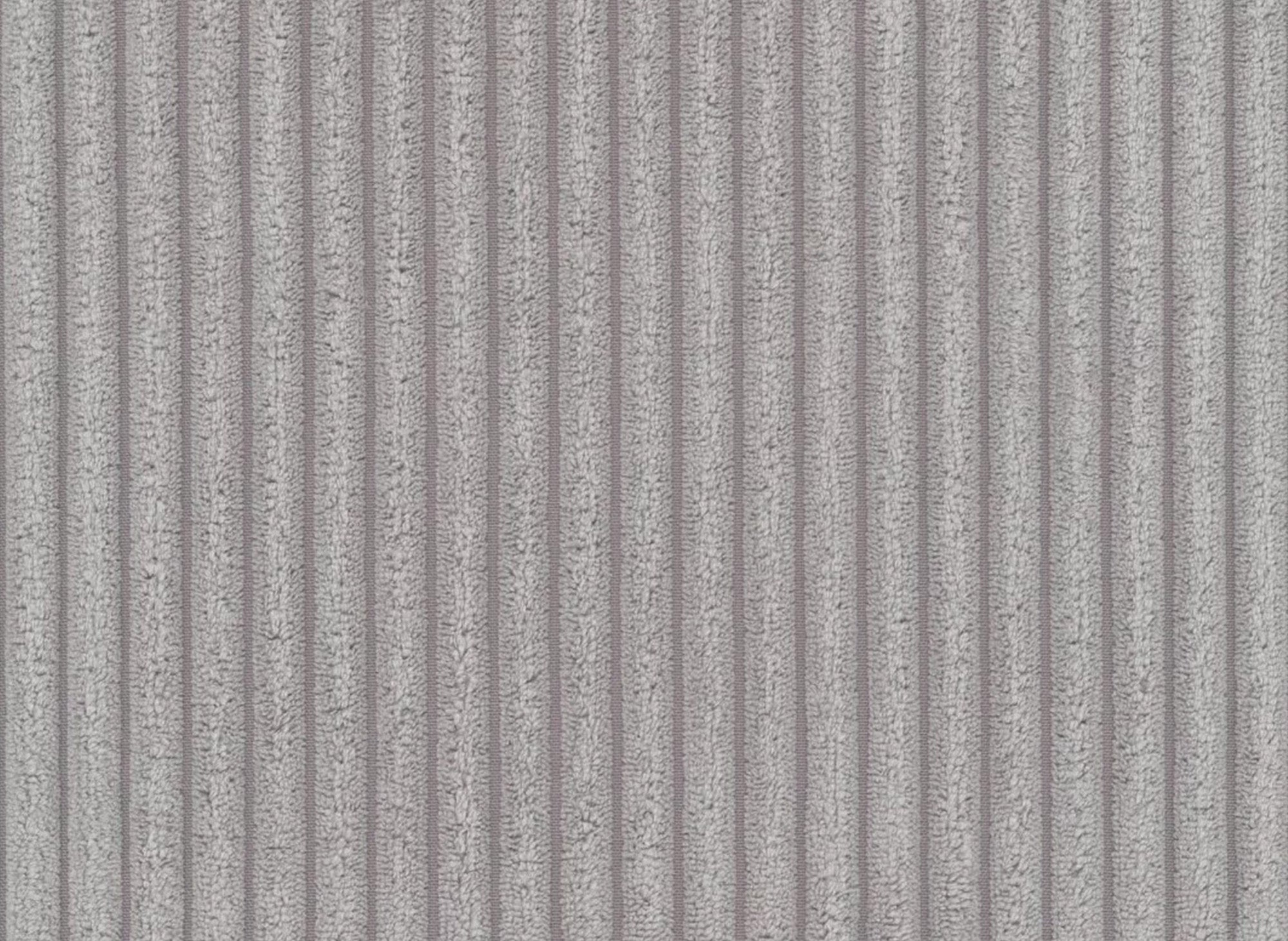 Canapé panoramique convertible avec coffre en velours cotelé gris clair - JADE