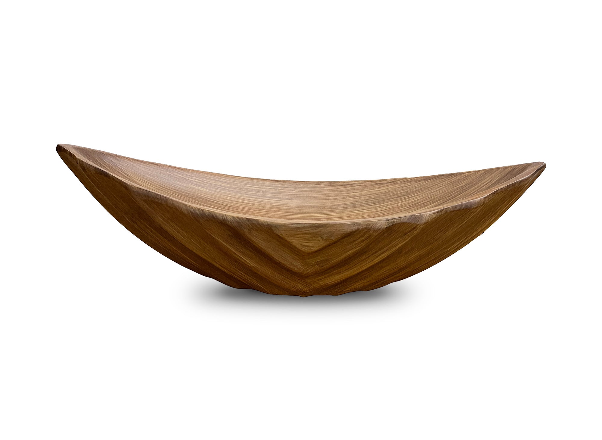 Grande coupe décorative effet bois sculpté 44 cm DERYA