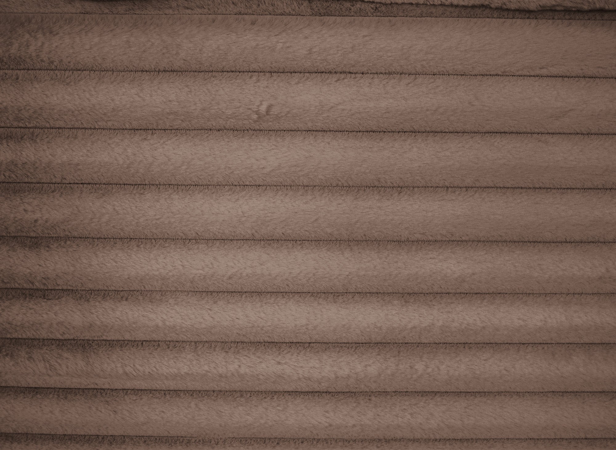 Canapé méridienne 1 place en gros côtelé doux taupe DAHO