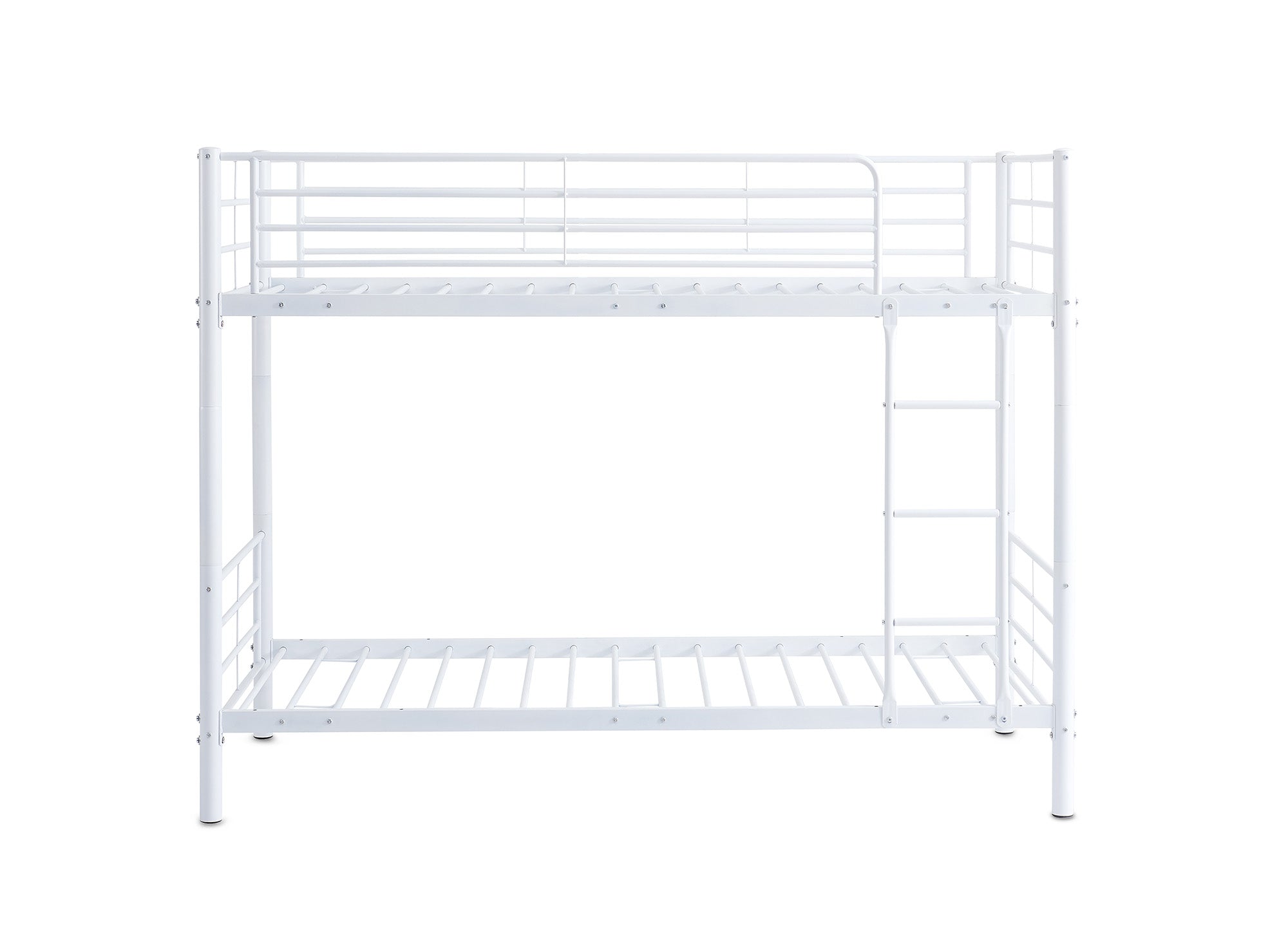 Letto a castello TWINS in metallo bianco 90 x 190 cm + molle