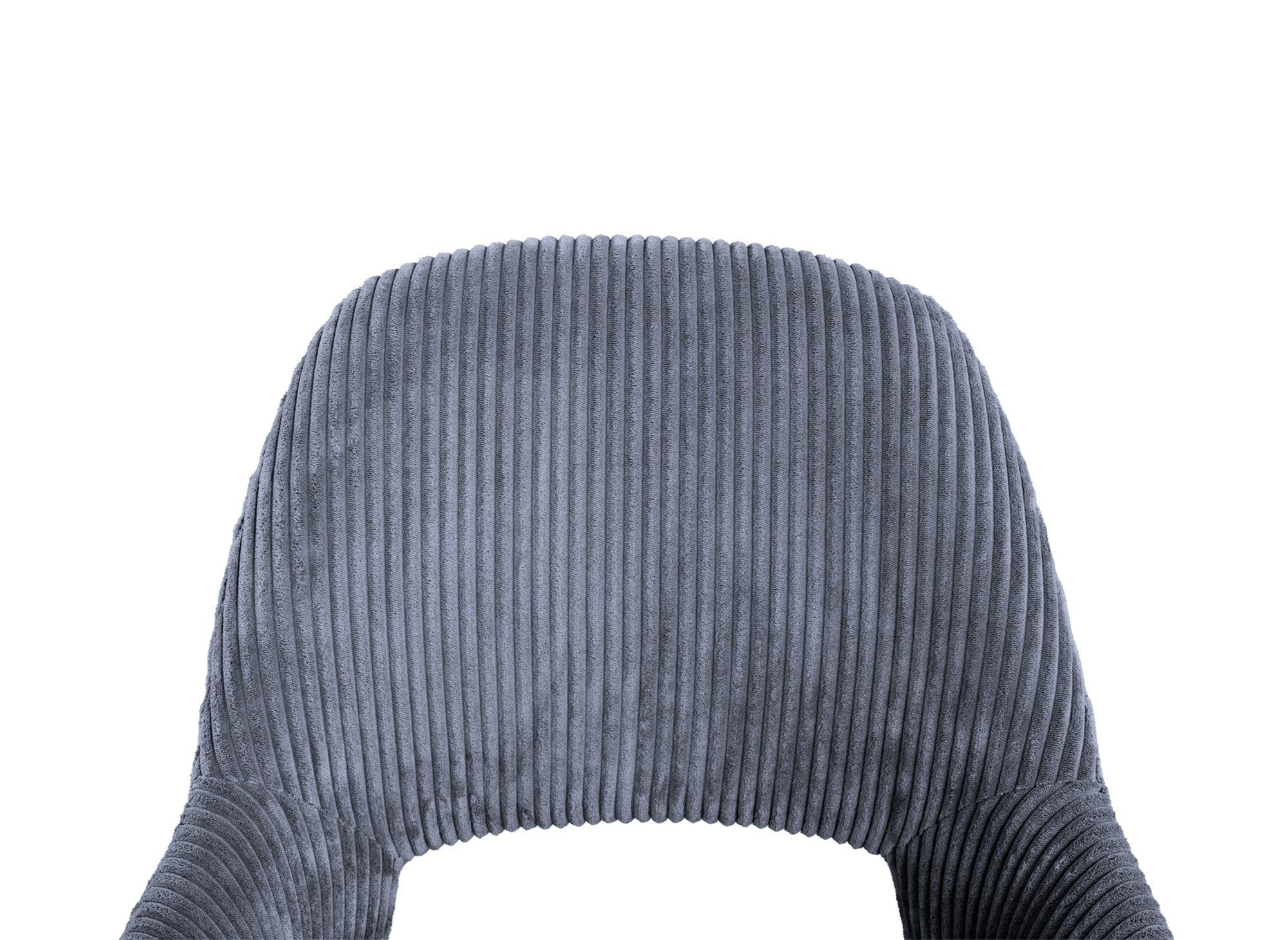 Lot de 2 chaises design en velours côtelé gris SYRA