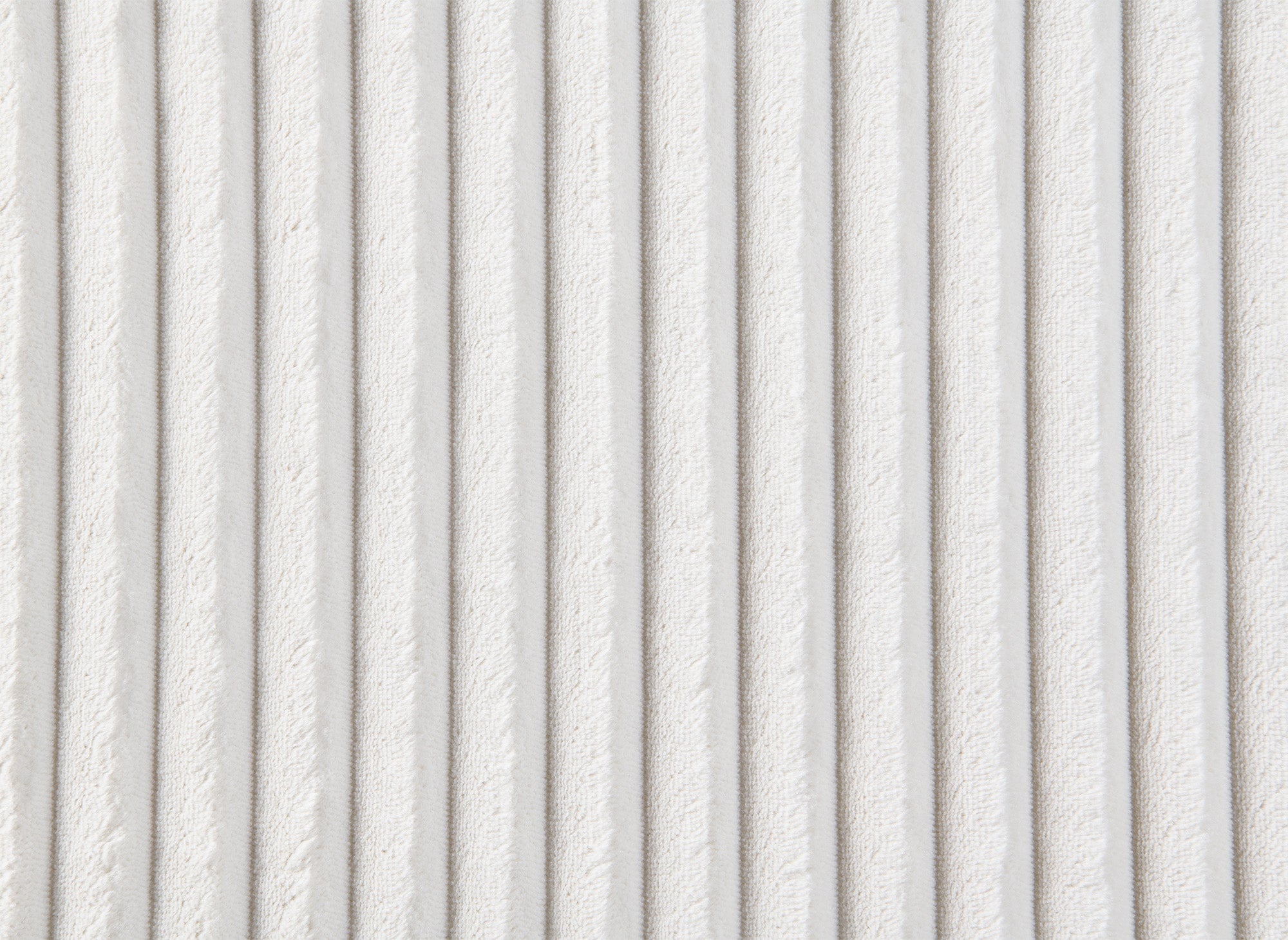 Canapé panoramique réversible convertible avec coffre en velours côtelé épais beige NOELIA