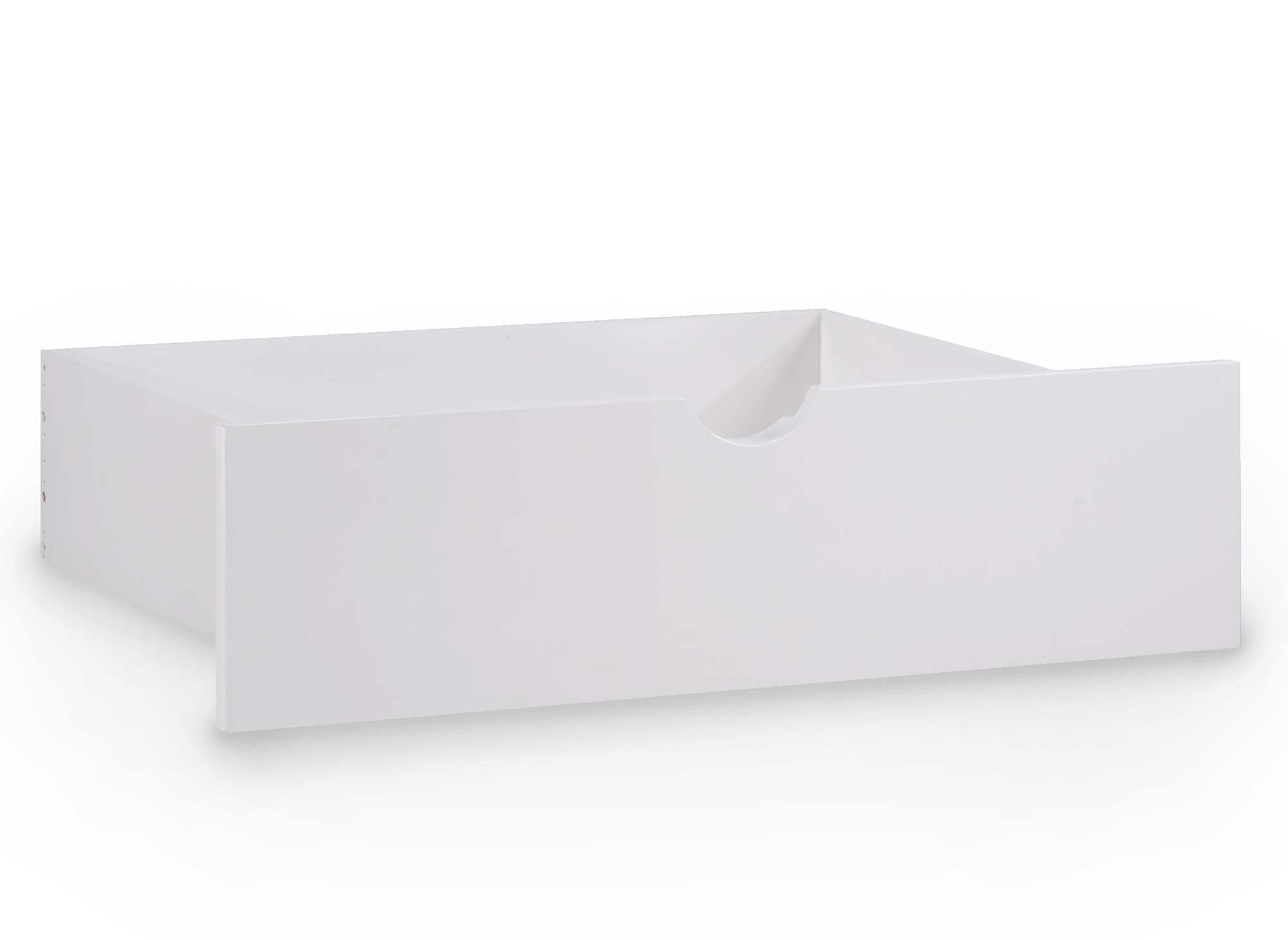 Lit gigogne avec tiroirs en bois blanc ENORA 90 x 190 cm