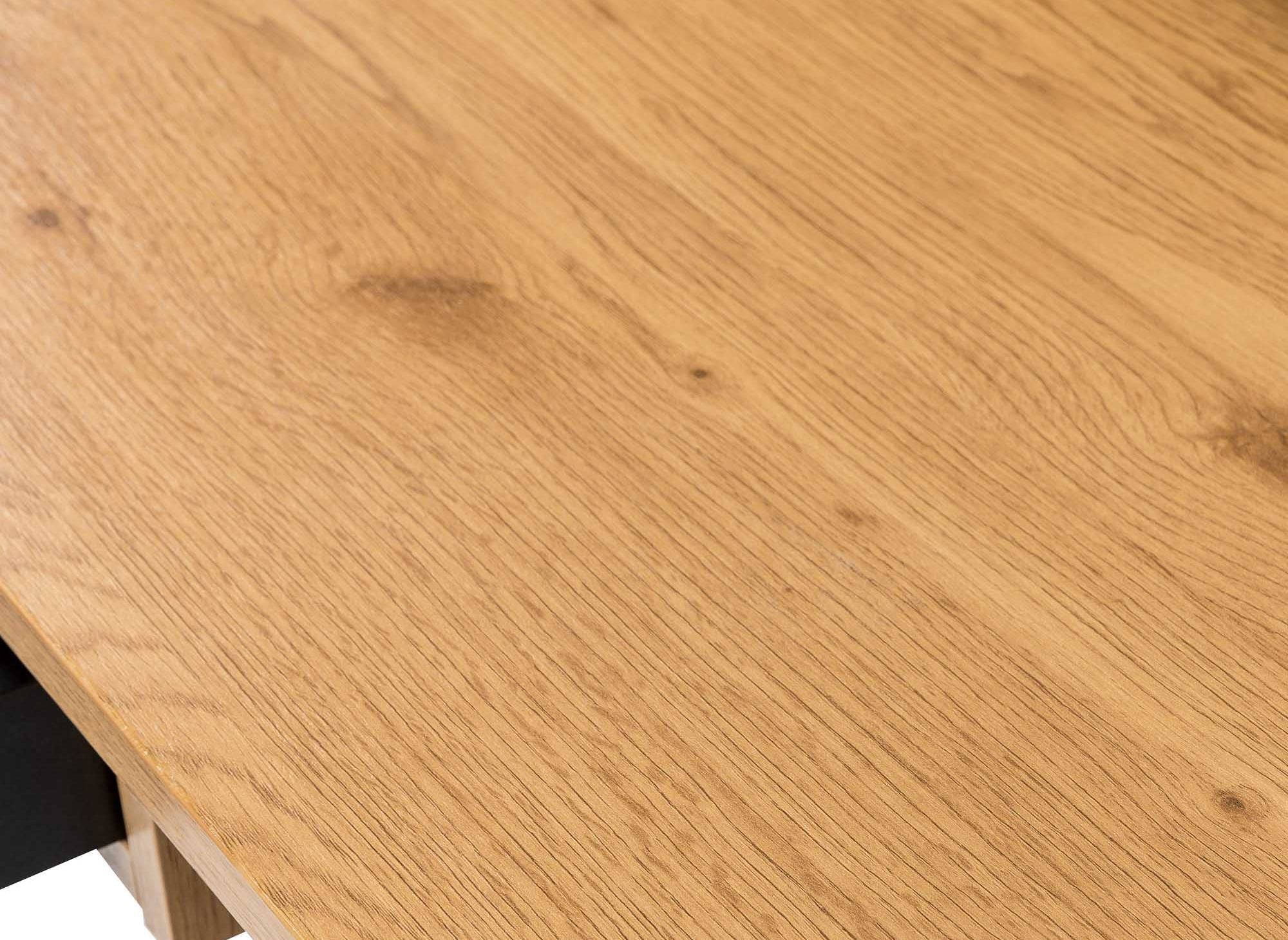 Bureau industriel 1 tiroir 1 étagère en bois et métal GASPARD