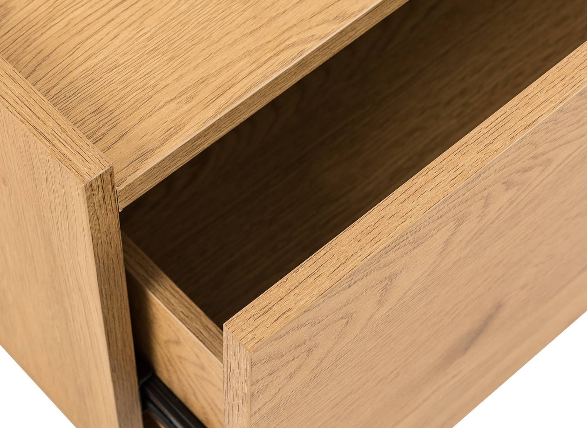 Table basse 2 tiroirs en bois couleur chêne SACHA