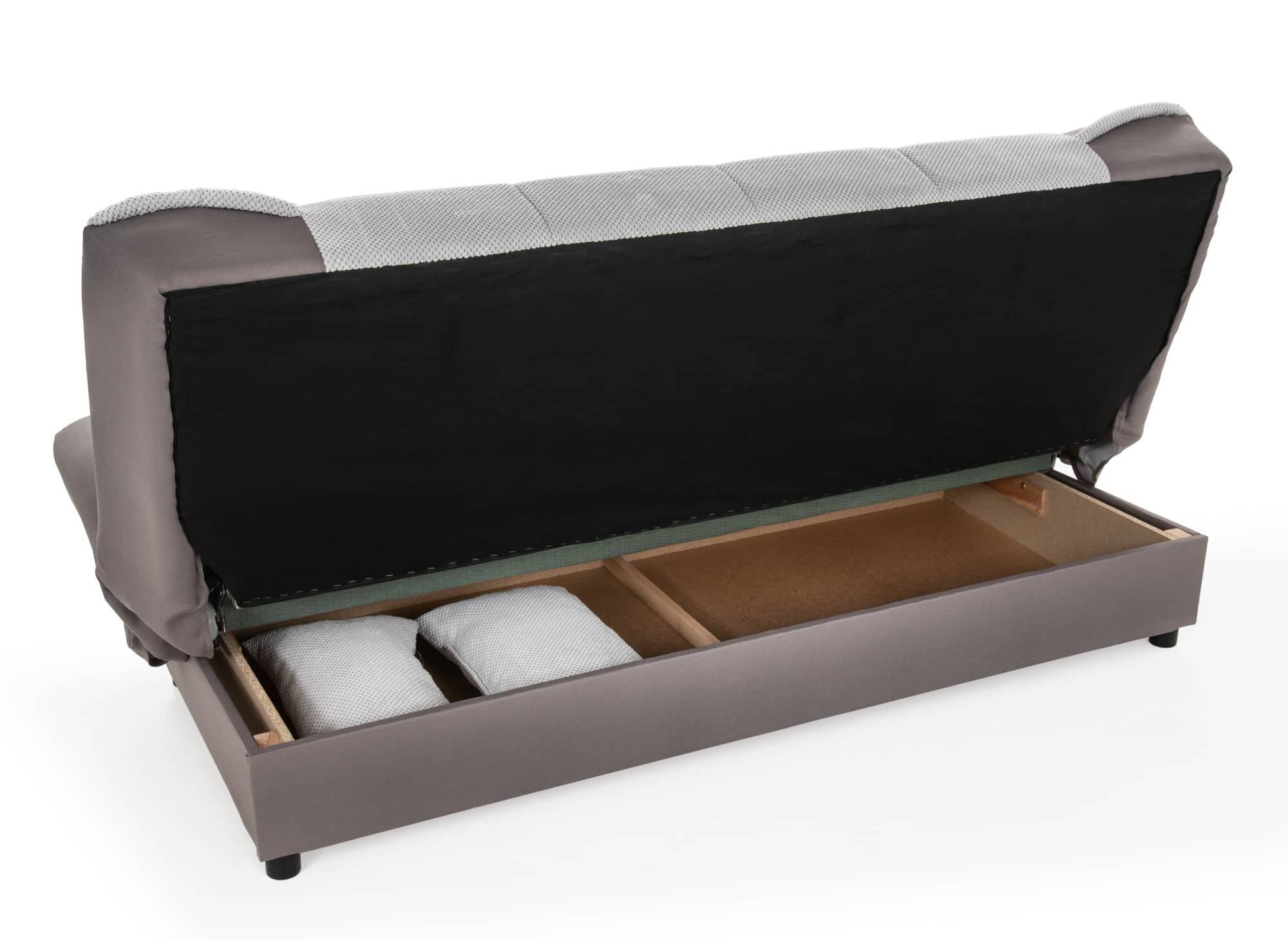 Canapé clic clac gris convertible NATI