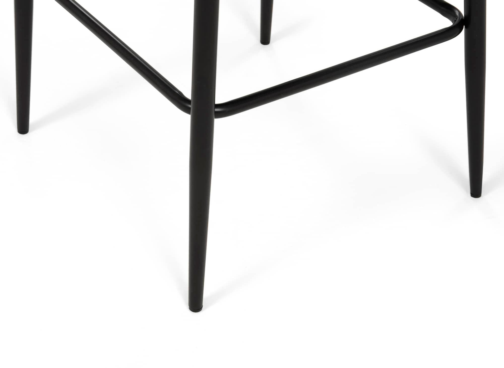 Lot de 2 tabourets de bar design en velours bleu DEBBY