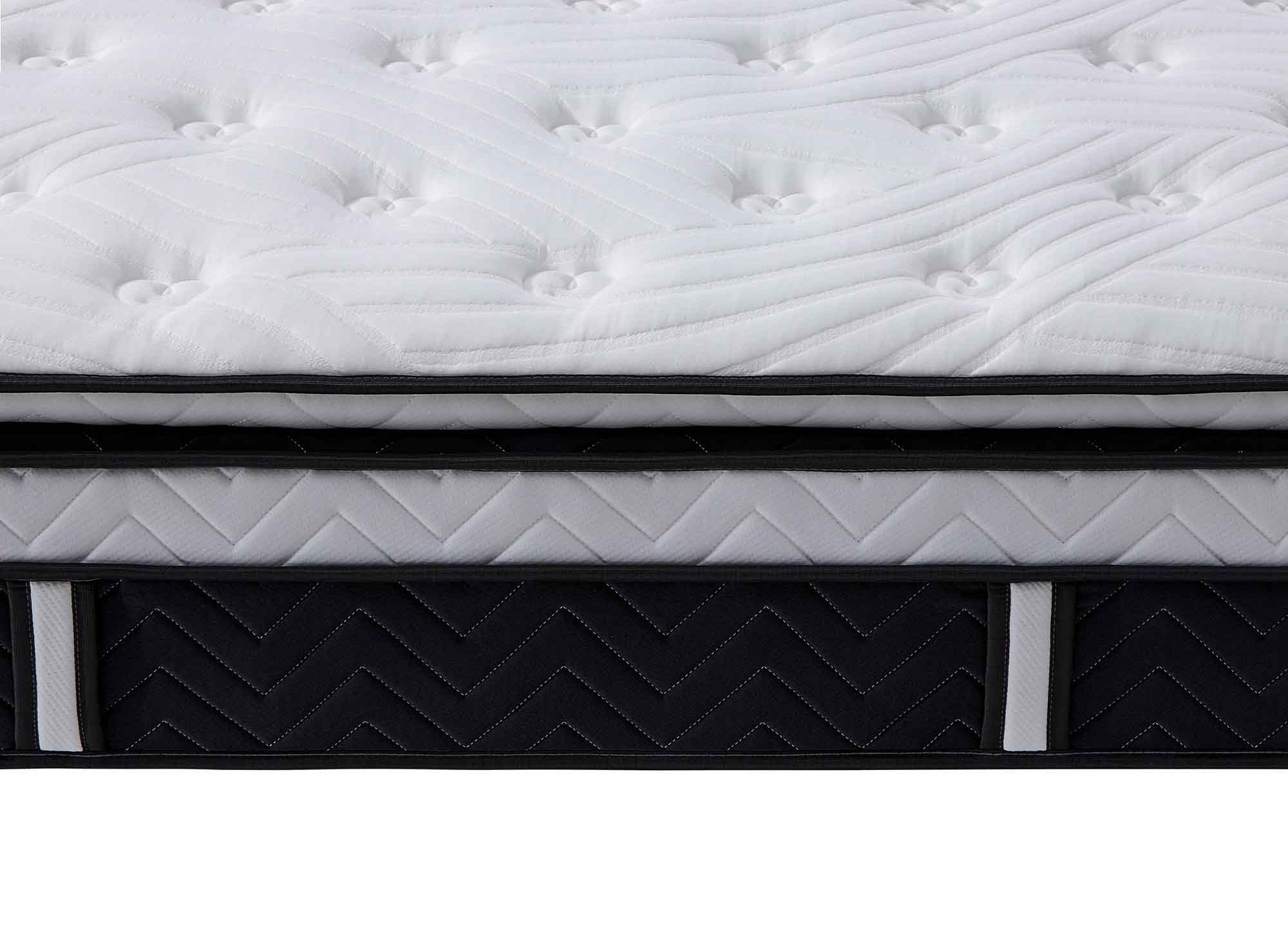 Matelas hybride mémoire de forme 140 x 190 cm épaisseur 35 cm - CLOUDY