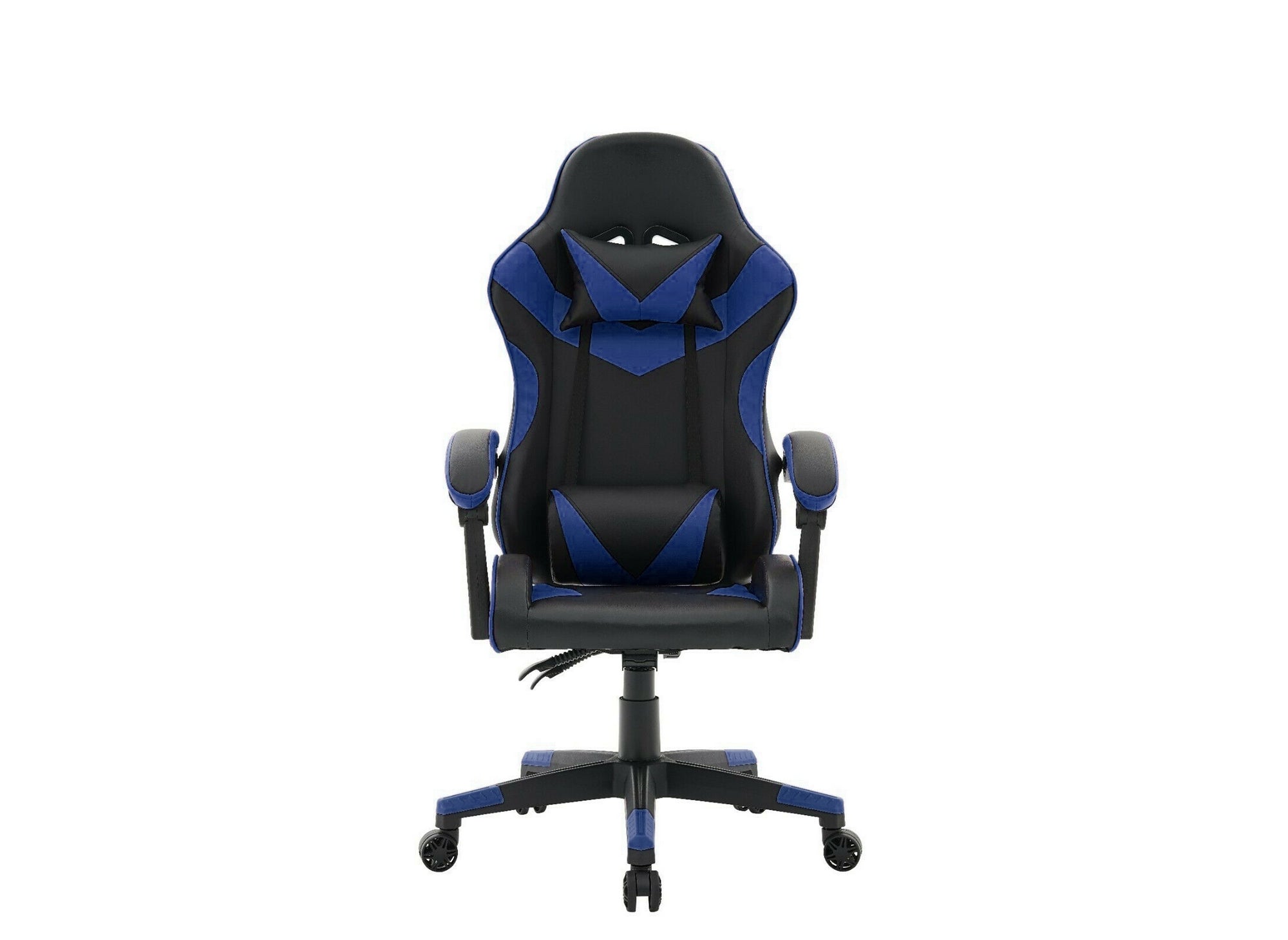 Fauteuil gaming en simili cuir noir et bleu PIXEL